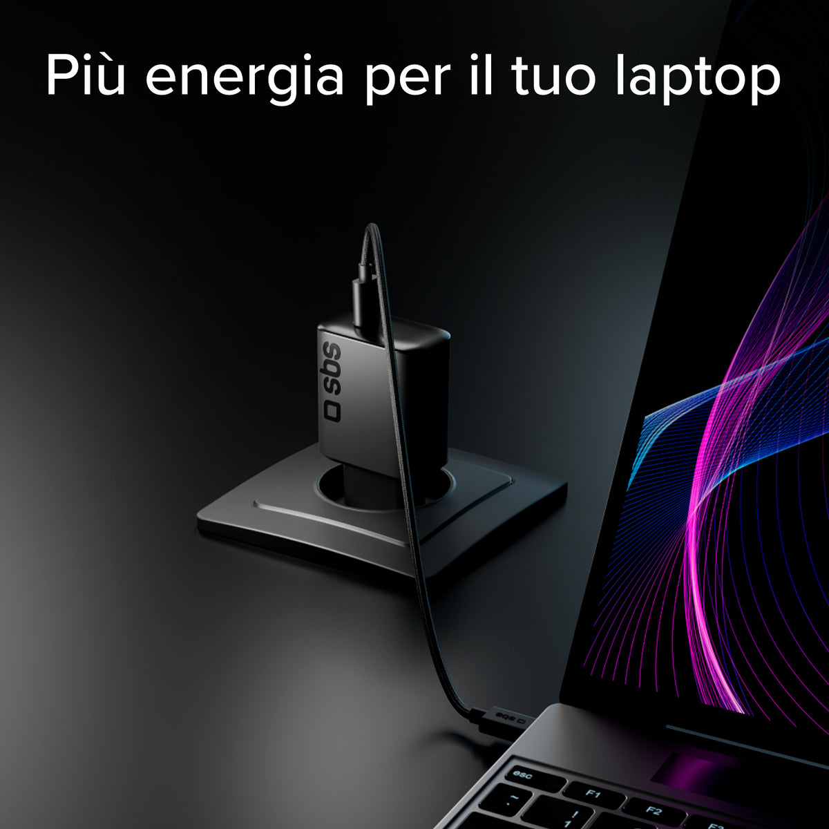 Kit ricarica 45W PD con cavo USB‑C 2m