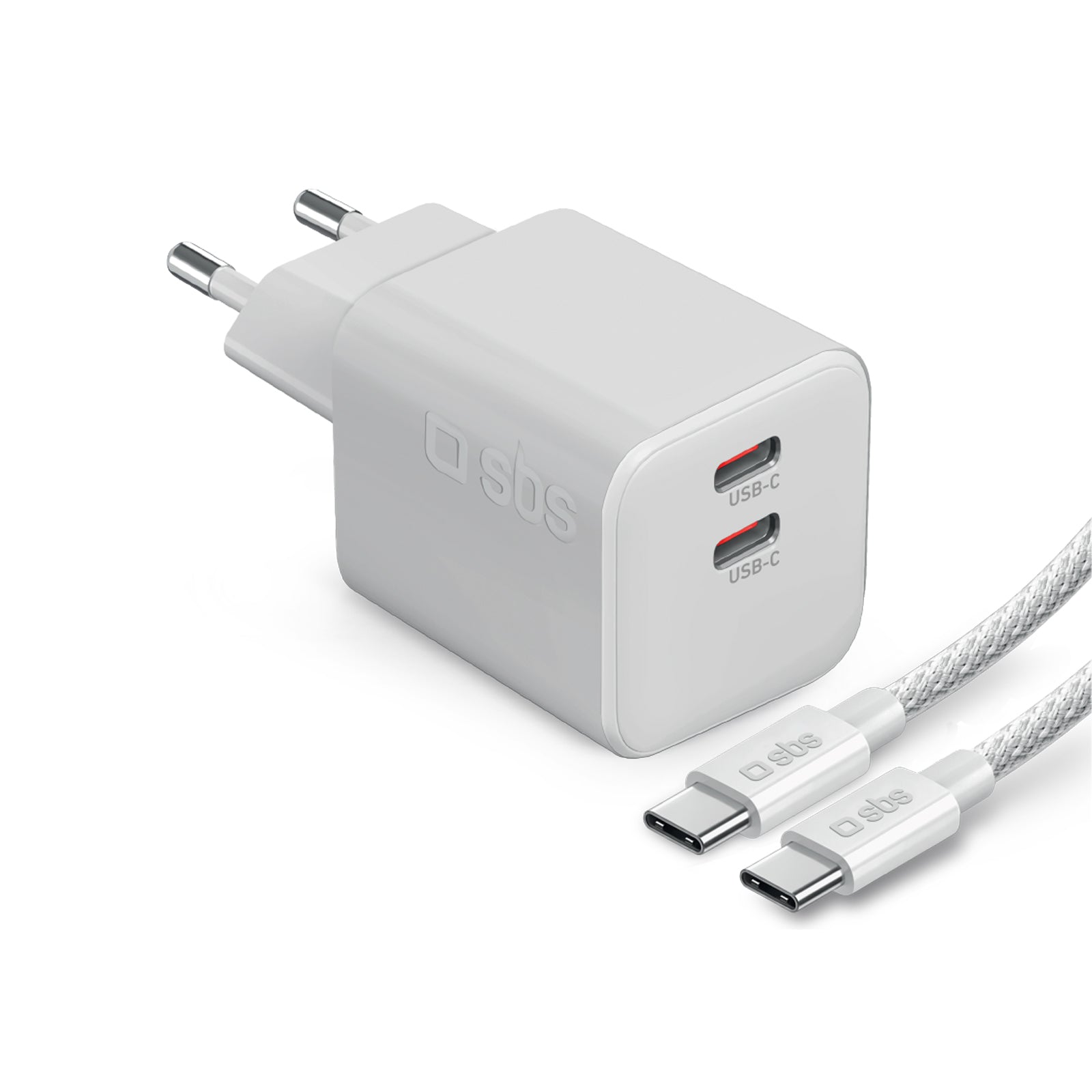 Kit ricarica 100W doppia USB‑C con cavo