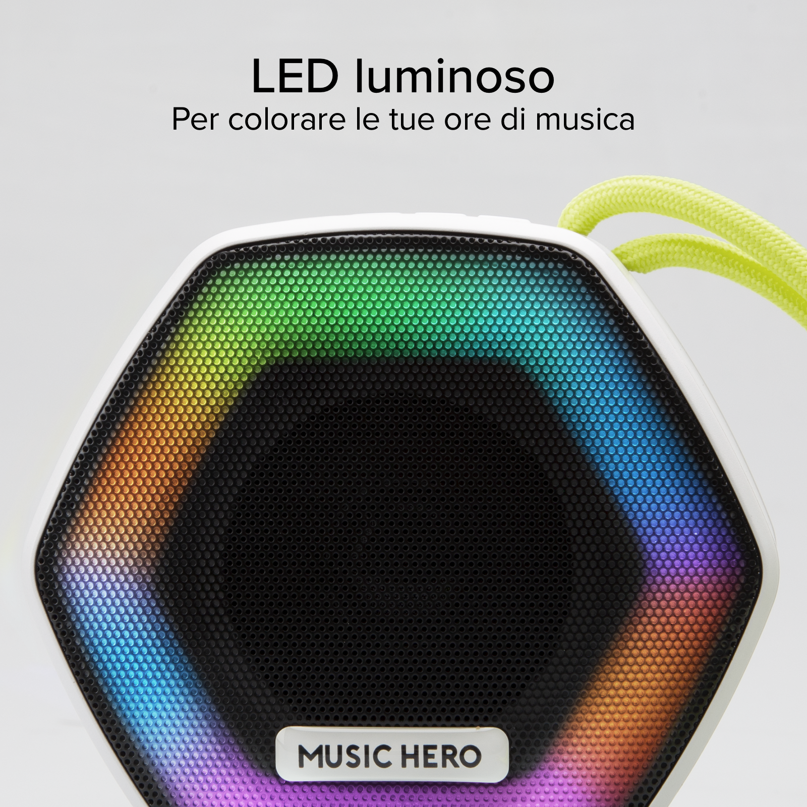 Speaker wireless 5W IBIZA con LED multicolor