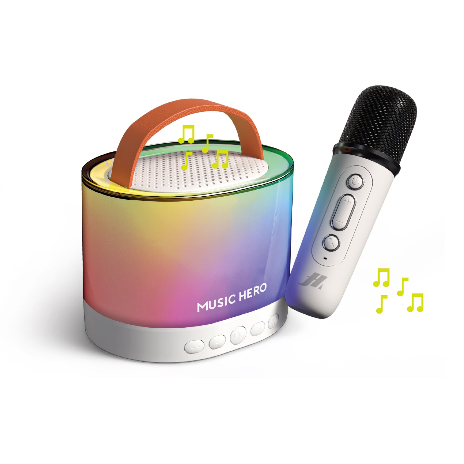 Karaoke speaker wireless con microfono, luci led ed effetti vocali