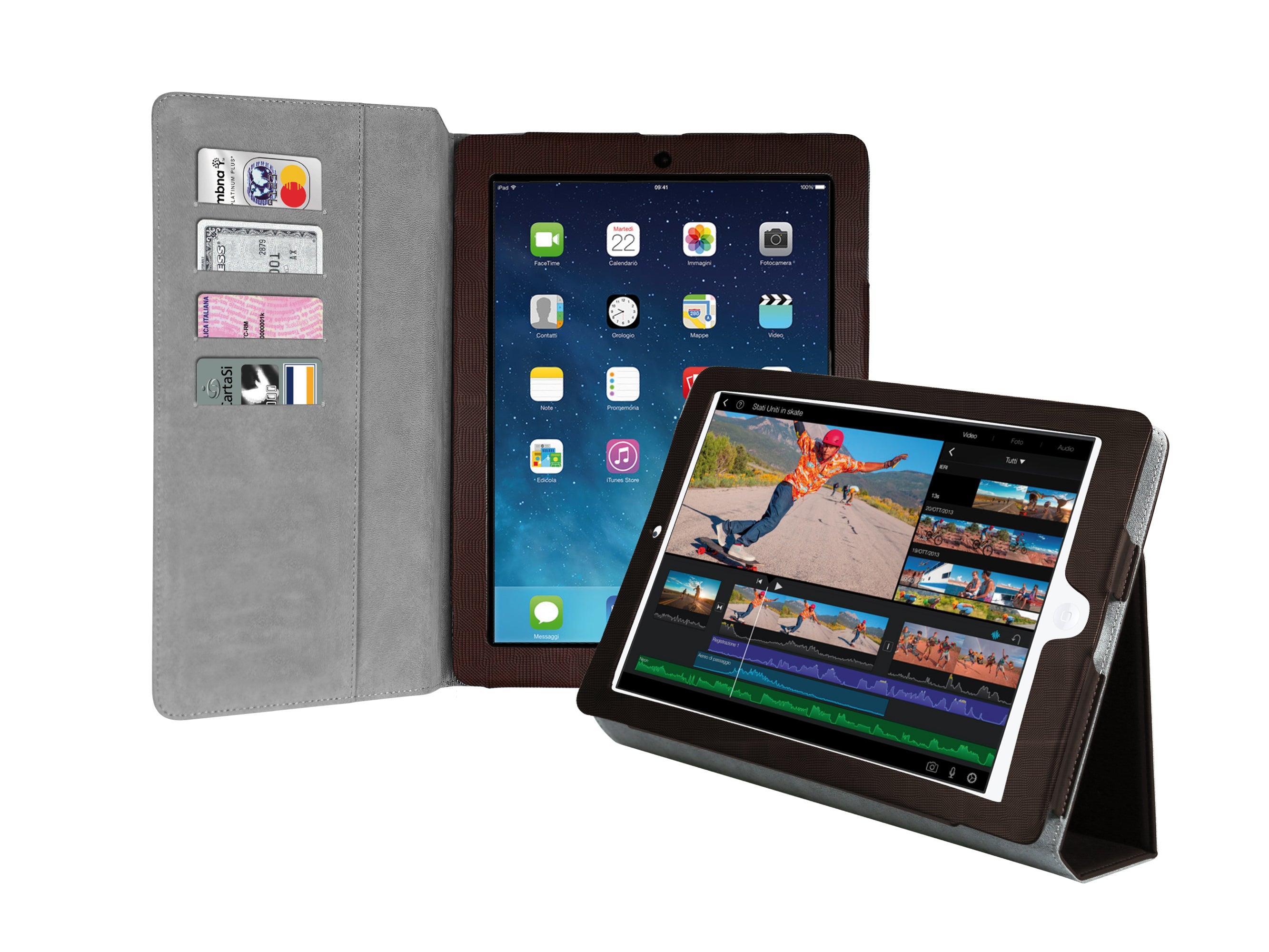 Custodia a libro Bookstyle per iPad Air, iPad Air 2, iPad 9.7 2017