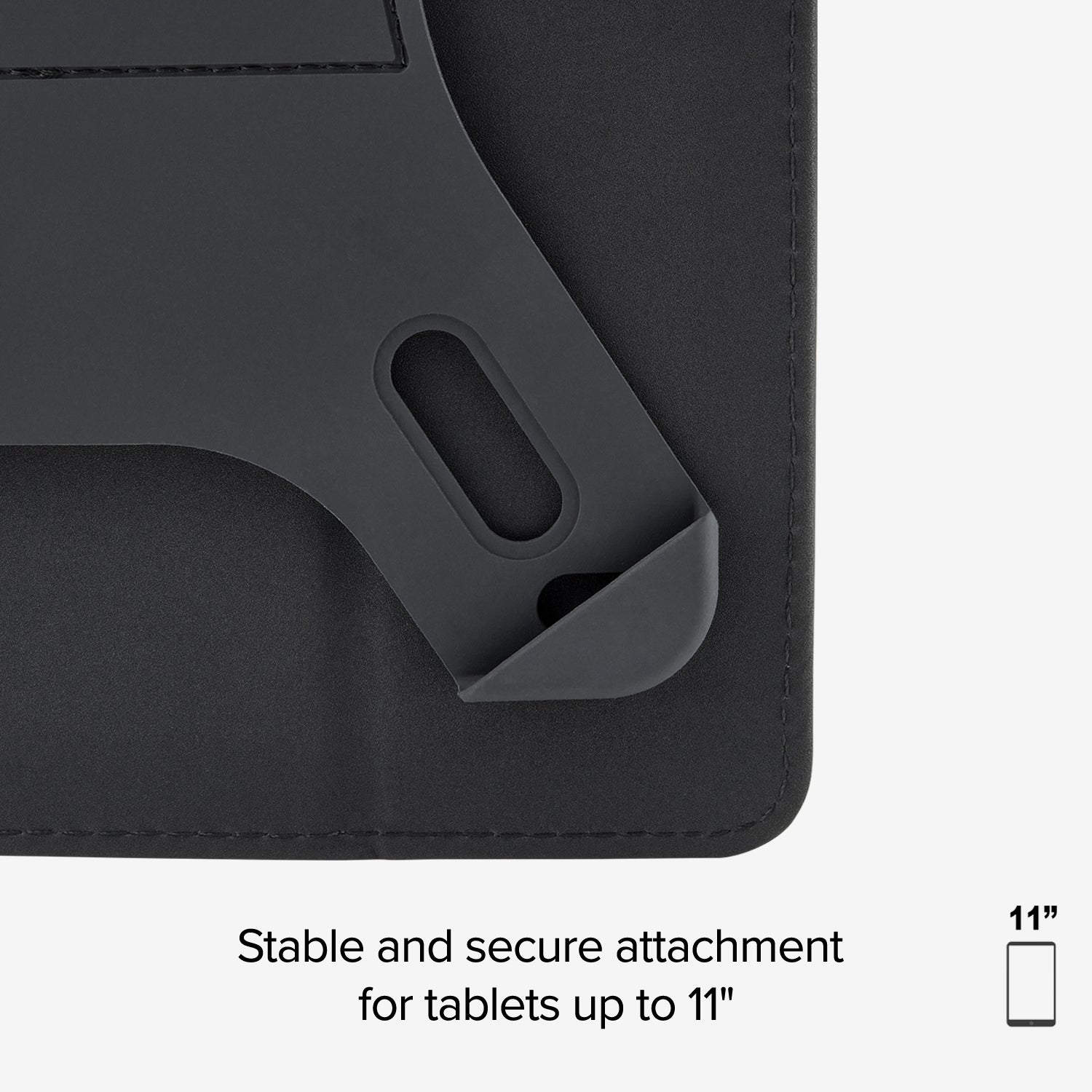Funda de libro con giro universal para tablets de hasta 11"