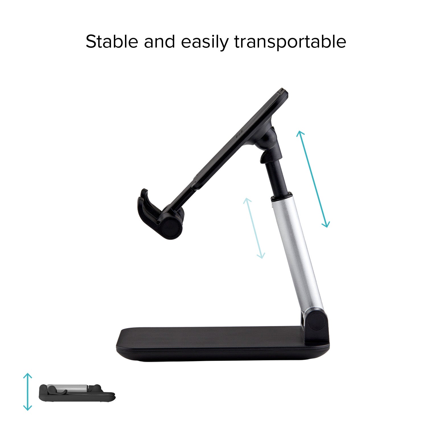 Supporto da tavolo pieghevole per smartphone e tablet