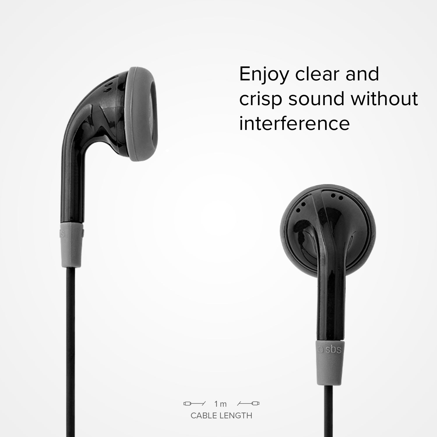 Auricolari filo stereo Duo, jack 3,5 mm con microfono e tasto alla risposta