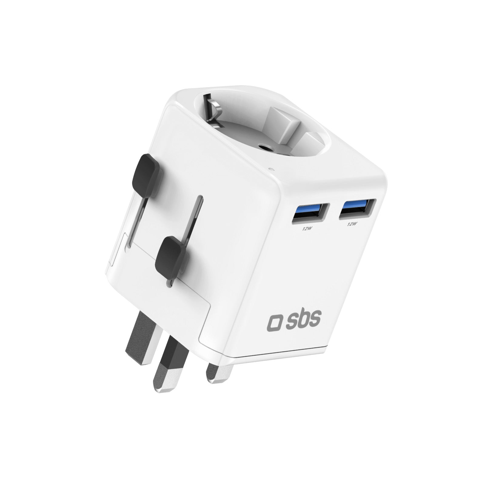 Adattatore universale da viaggio 2500W con spine internazionali