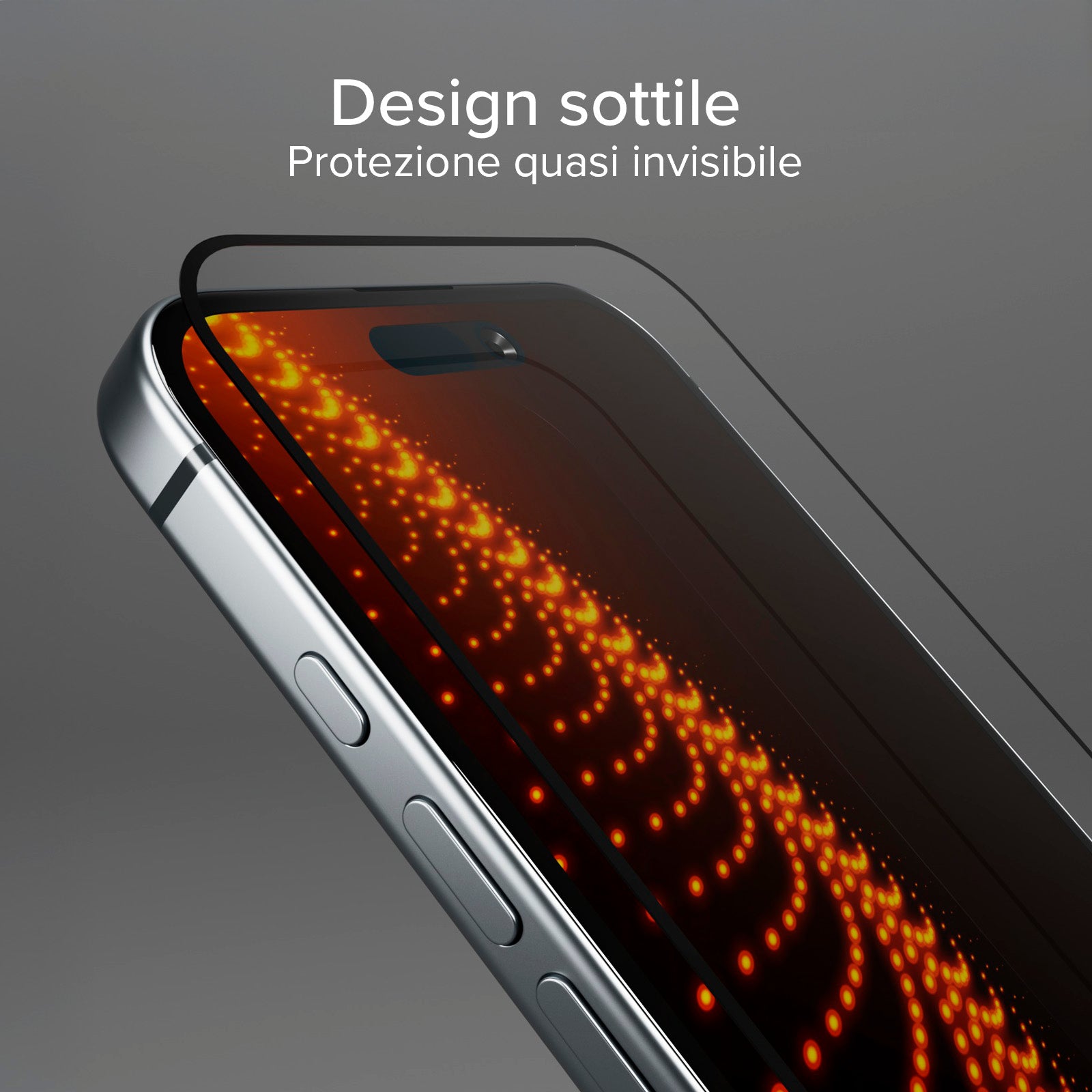Vetrino ultraresistente per iPhone 16 Pro Max con tecnologia D3O con applicatore