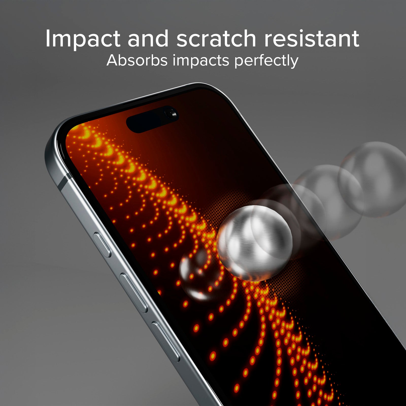 Vetrino ultraresistente per iPhone 16 Pro Max con tecnologia D3O con applicatore