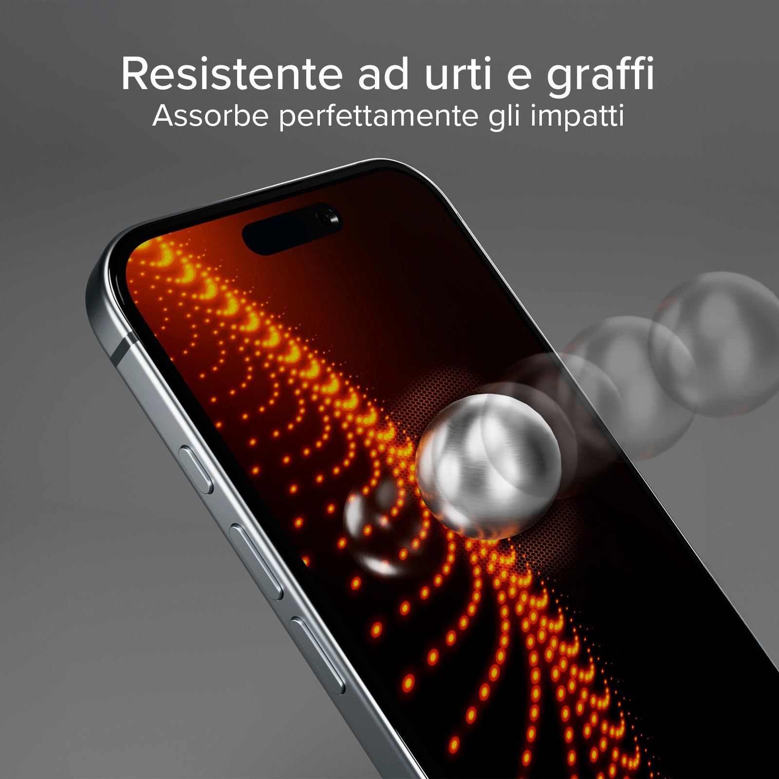Vetrino ultraresistente per iPhone 16 Pro Max con tecnologia D3O con applicatore