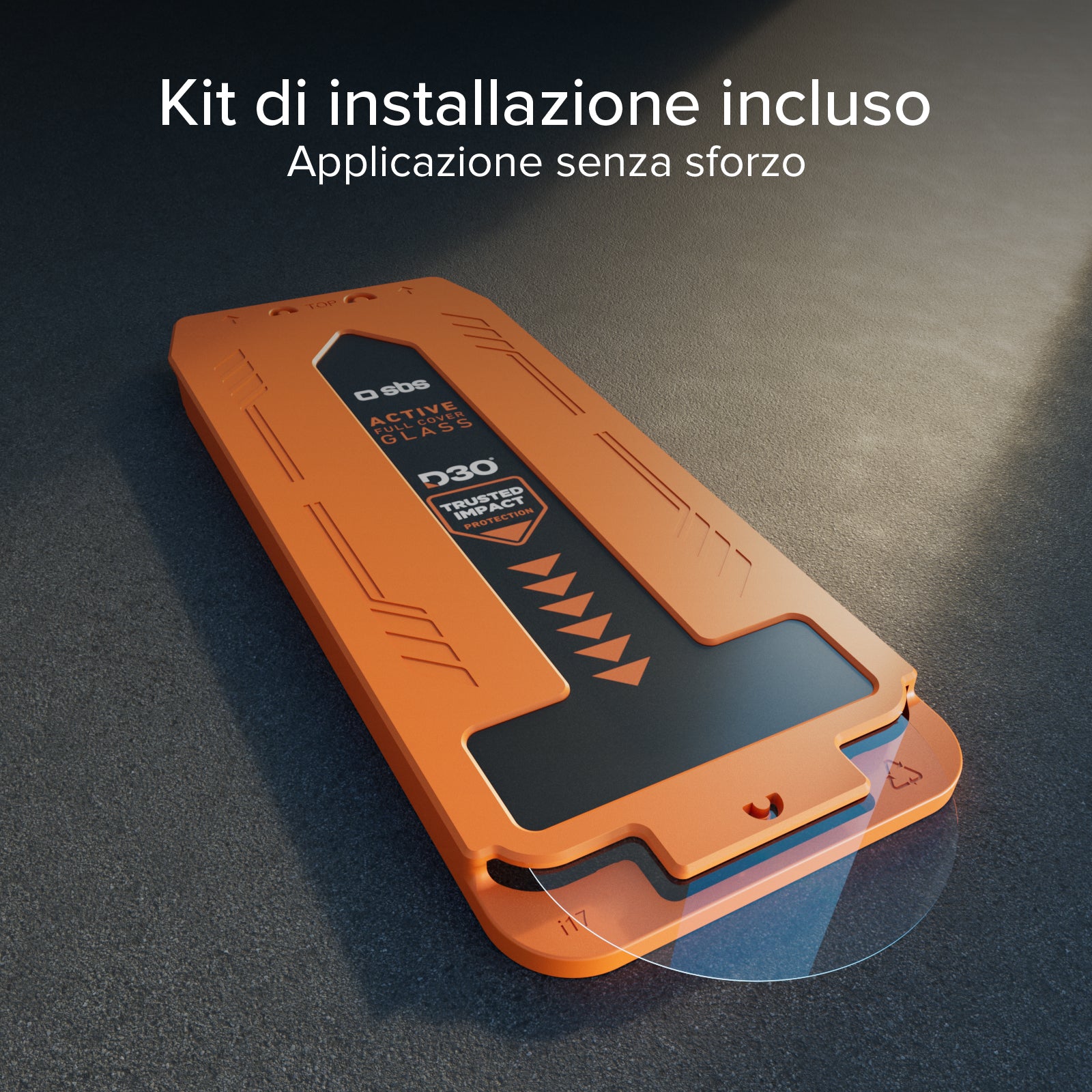 Vetrino ultraresistente per iPhone 17 Pro Max con tecnologia D3O con applicatore
