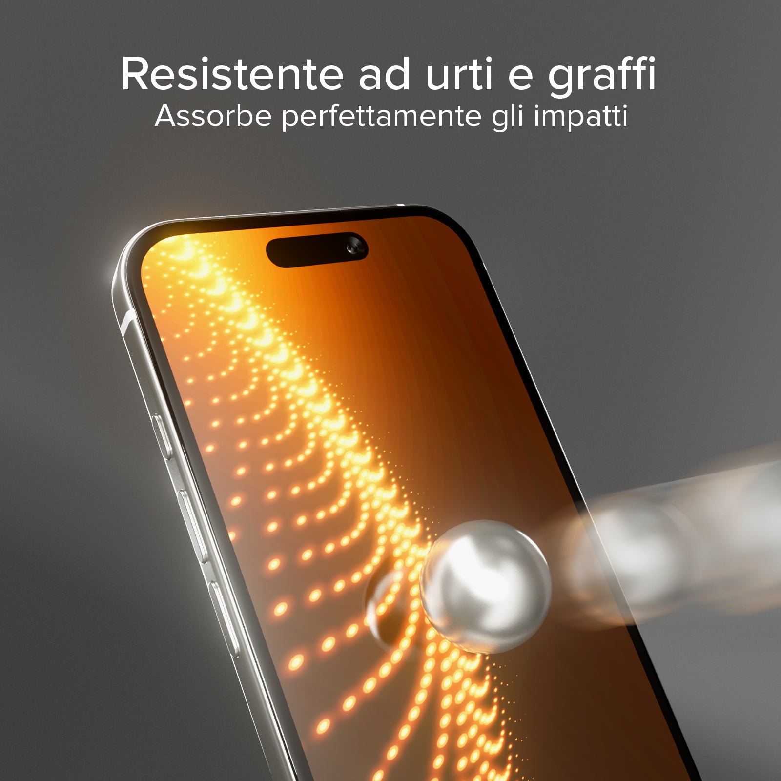 Vetrino ultraresistente per iPhone 17 Pro Max con tecnologia D3O con applicatore