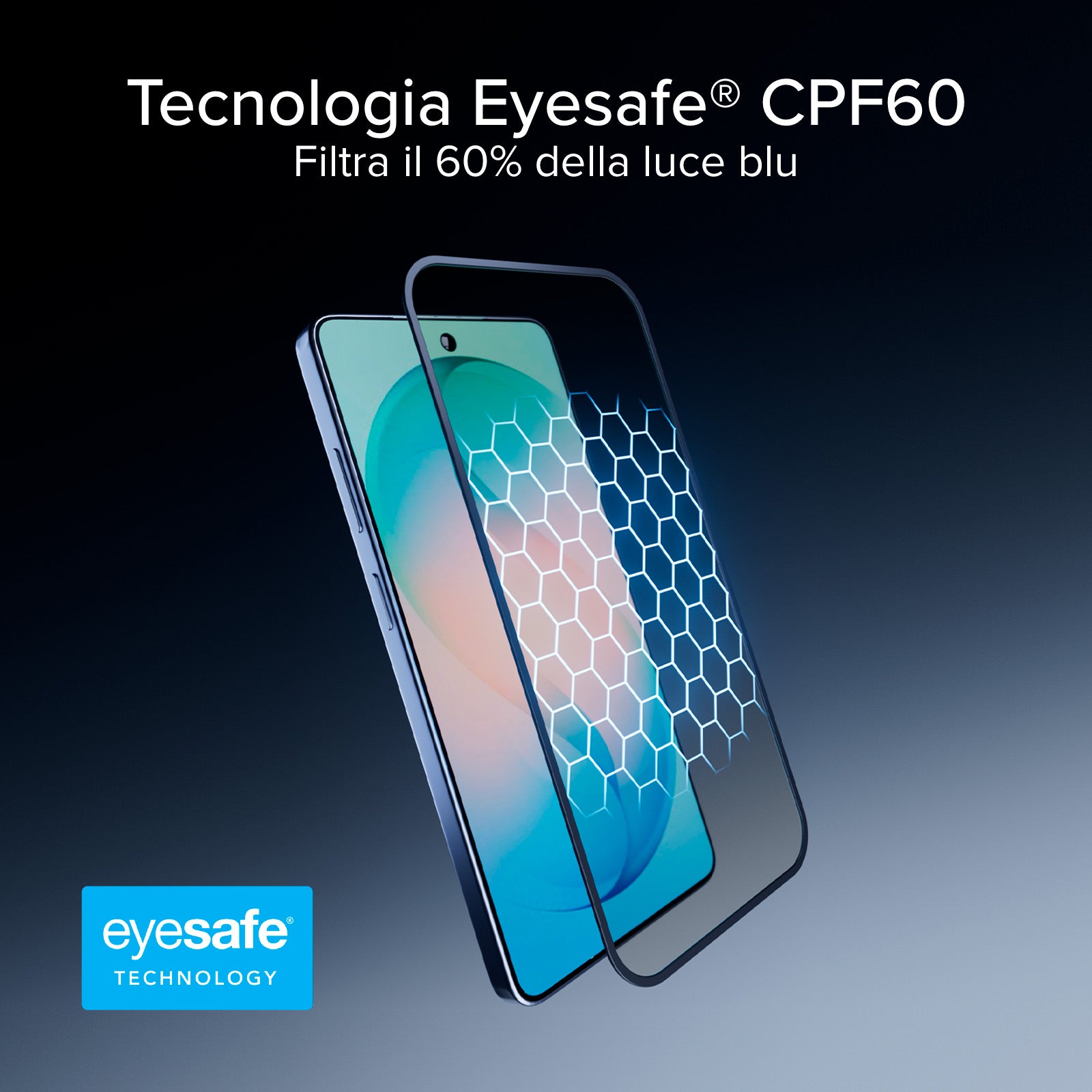 Vetro anti‑luce blu Eyesafe CPF60 per Samsung S26 Ultra