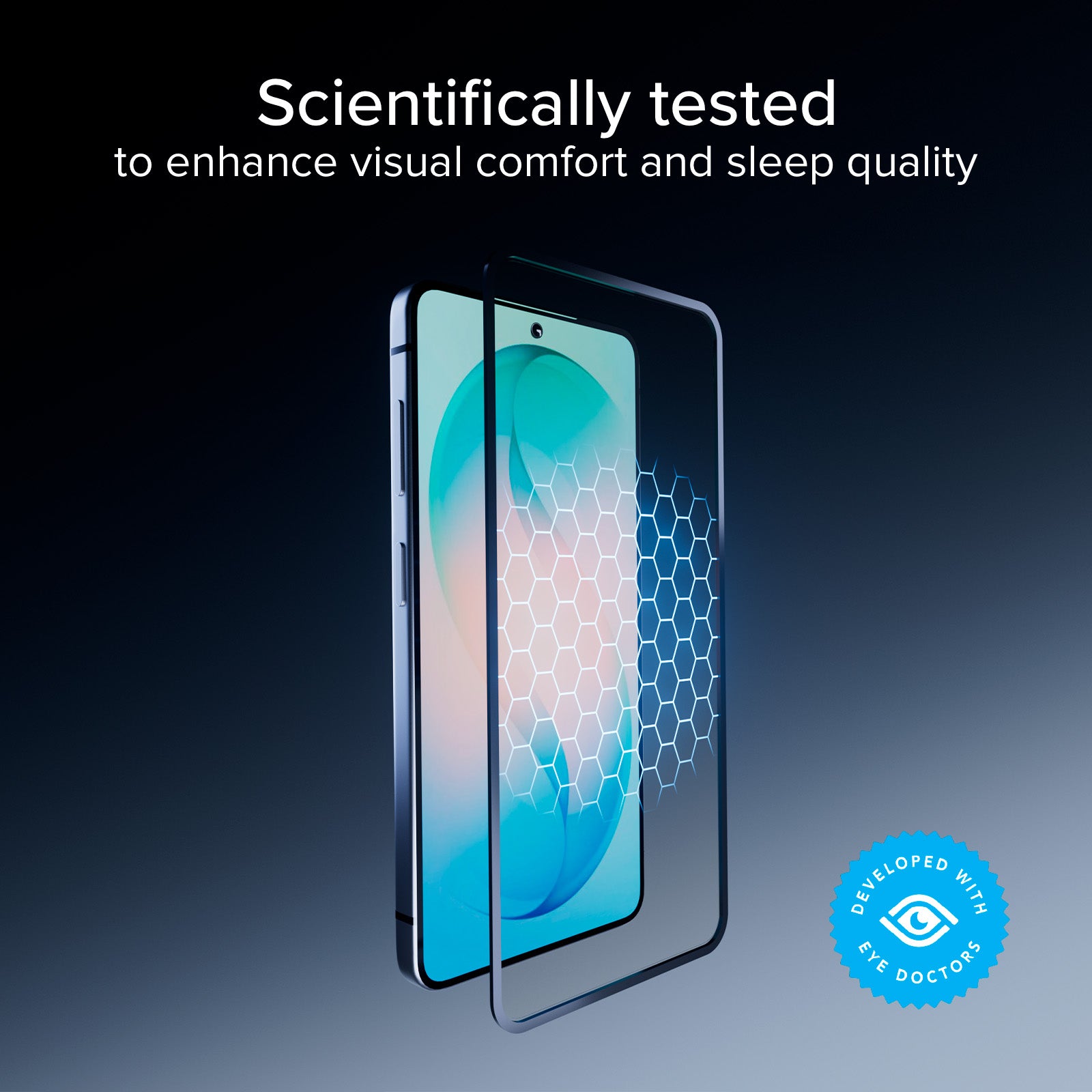 Vetro anti‑luce blu Eyesafe CPF60 per Samsung S26