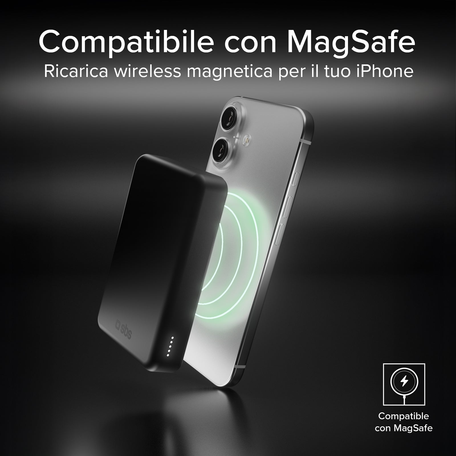Power Bank Wireless Qi2 10.000 mAh con USB-C