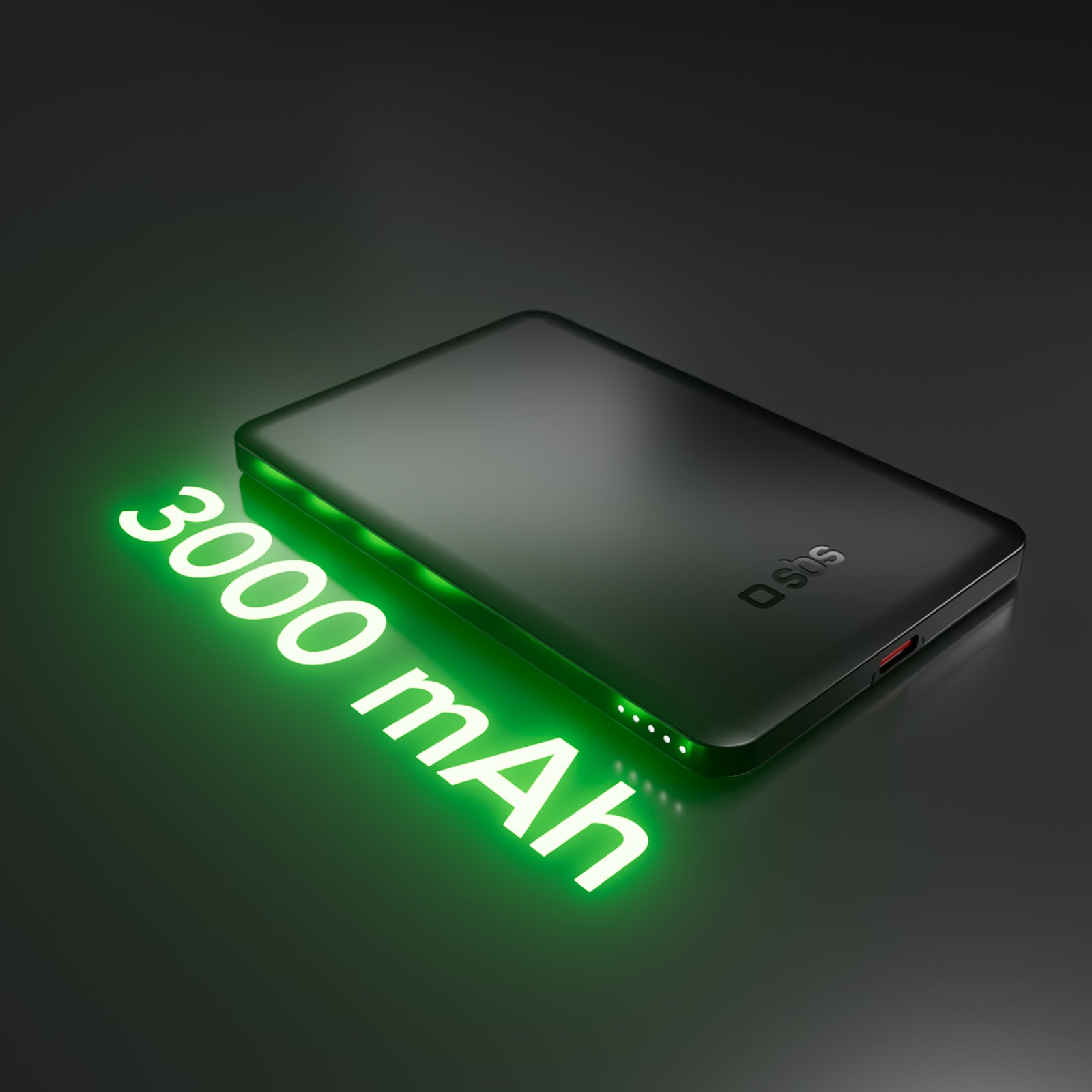 Power bank magnétique slim 3000 mAh avec recharge sans fil 5W compatible MagSafe