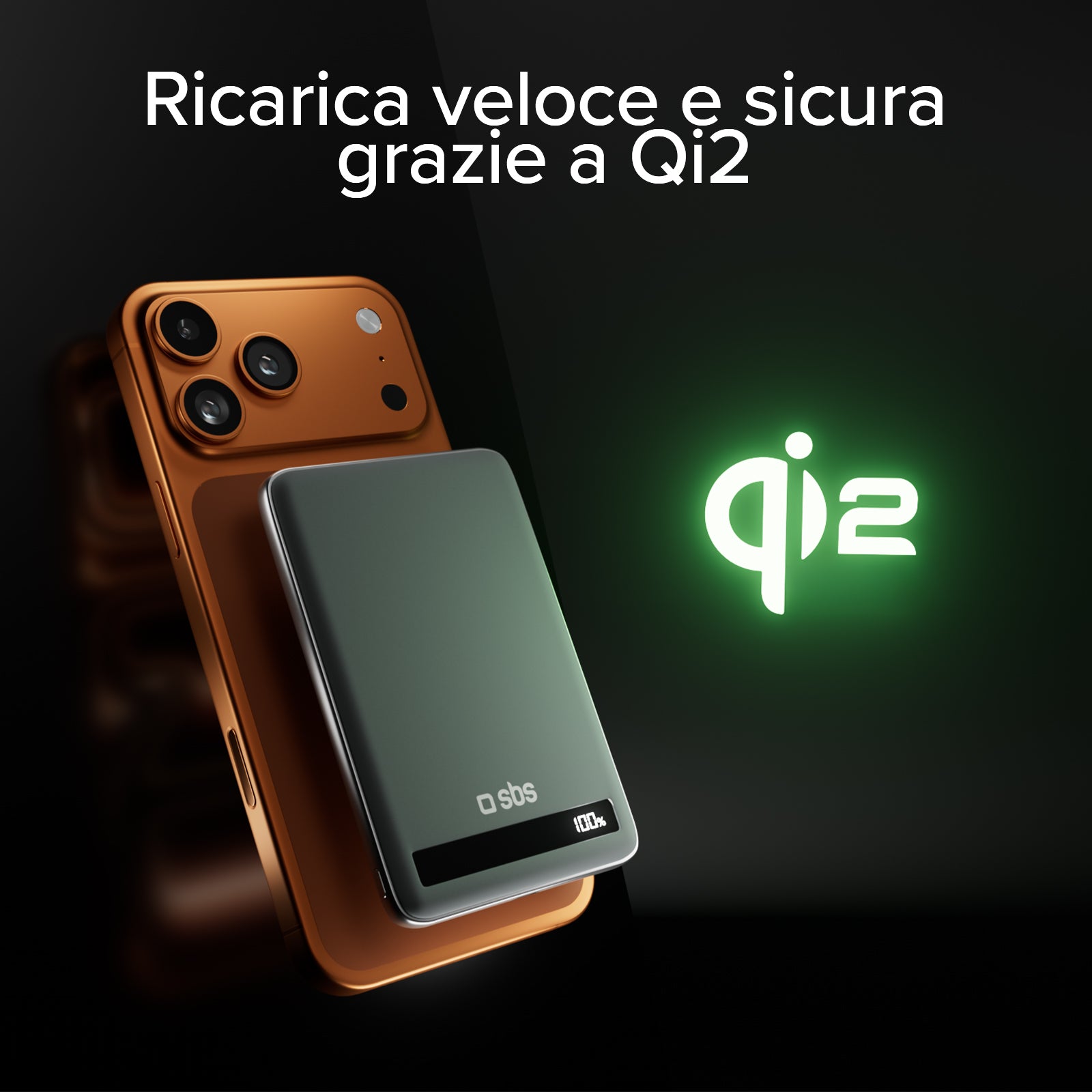 5000 mAh 15 W Qi2 magnetic power bank with semi-solid state battery and LCD