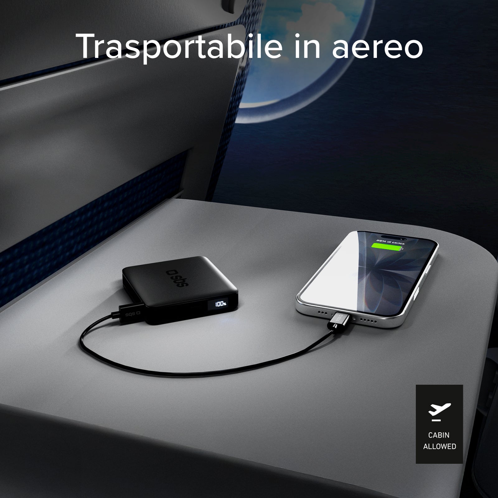 Power Bank SBS 5000 mAh – Ultra-compatto ad Alta Densità