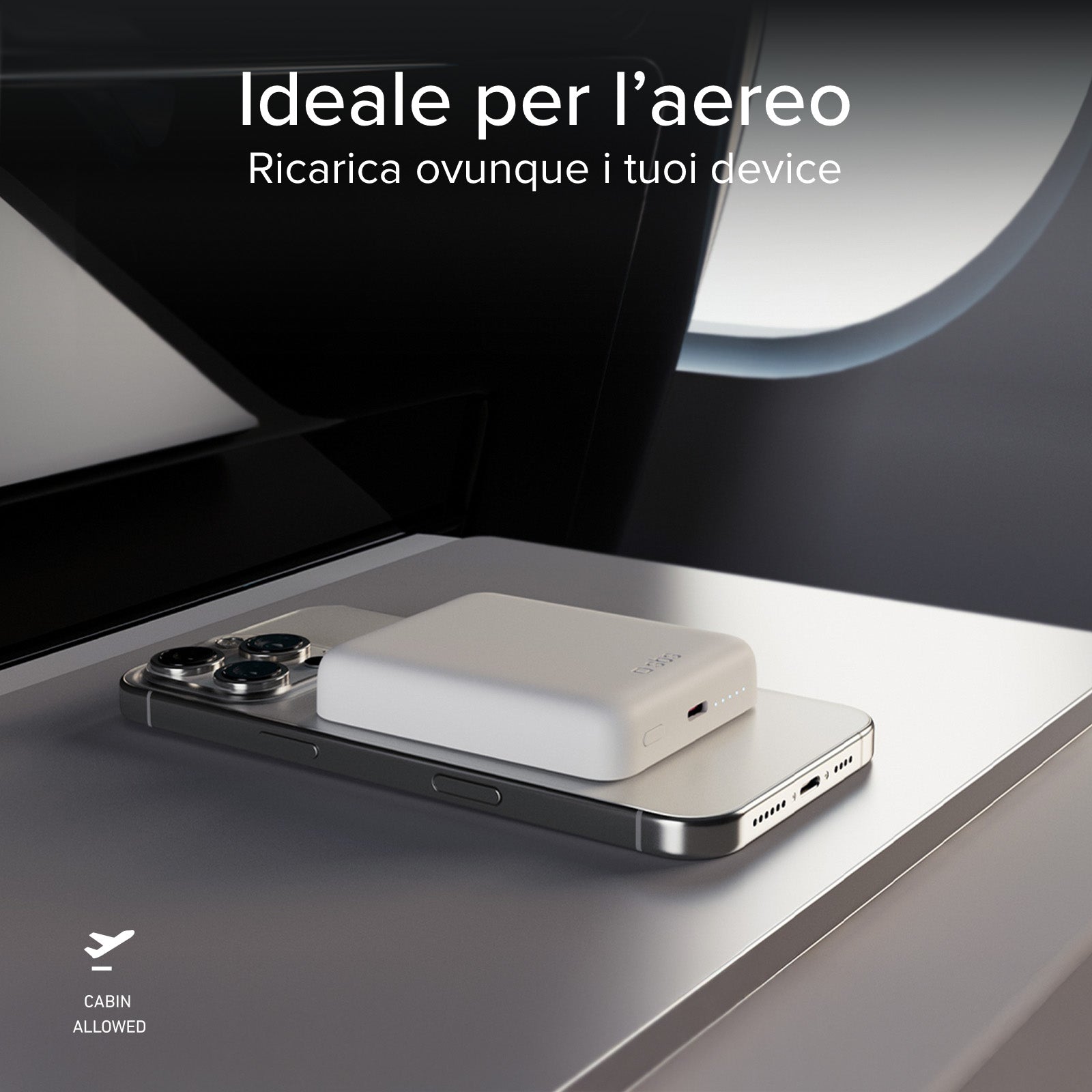 Ultra-compact wireless 5,000 mAh power bank