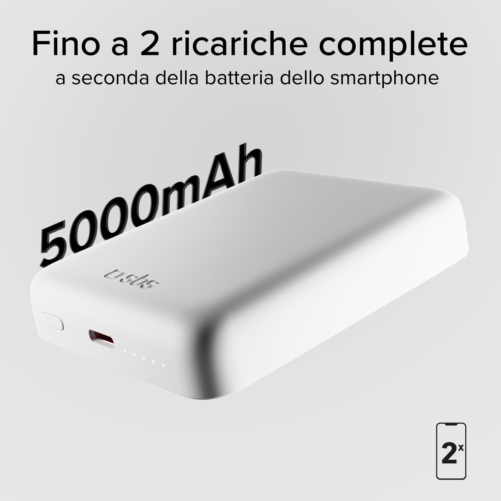 Ultra-compact wireless 5,000 mAh power bank
