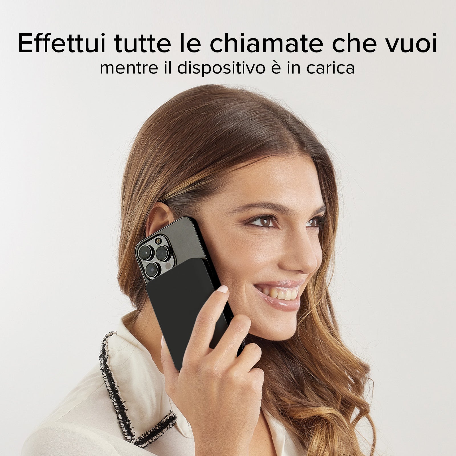 Power bank mag 5.000 mAh Wireless compatibile con iPhone con ricarica MagSafe