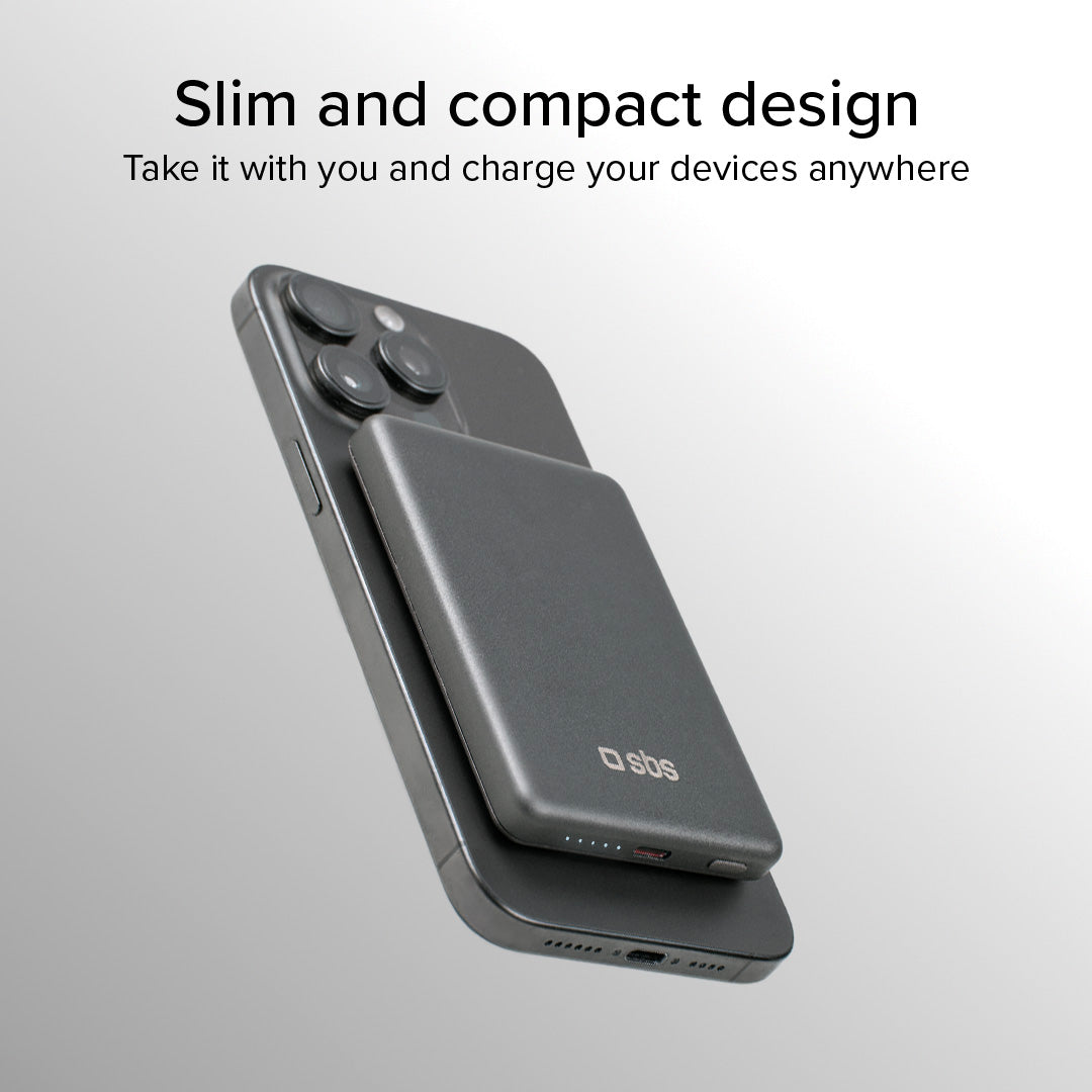 Power bank 5000 mAh compatible con MagSafe