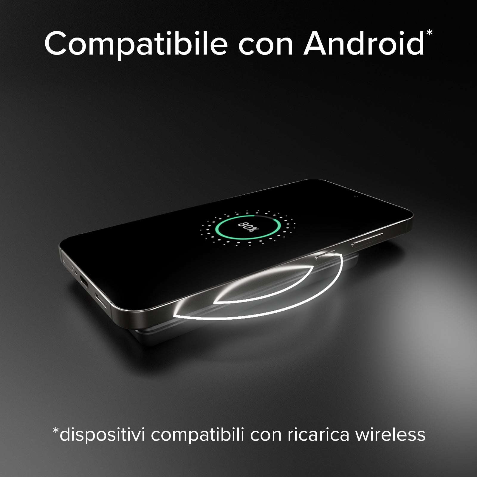 Magnetische Powerbank 5000 mAh mit integriertem Display, magnetisches Wireless-Laden bis zu 15W und USB-C 20W Anschluss