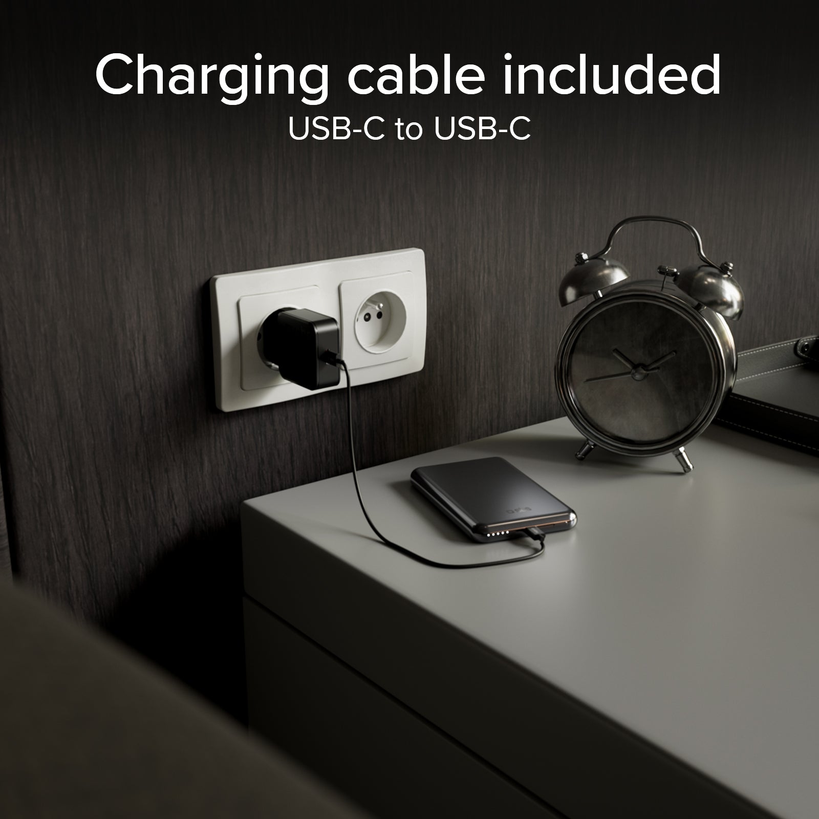 Power bank magnetico 5000 mAh, wireless PD 20W, alluminio, MagSafe