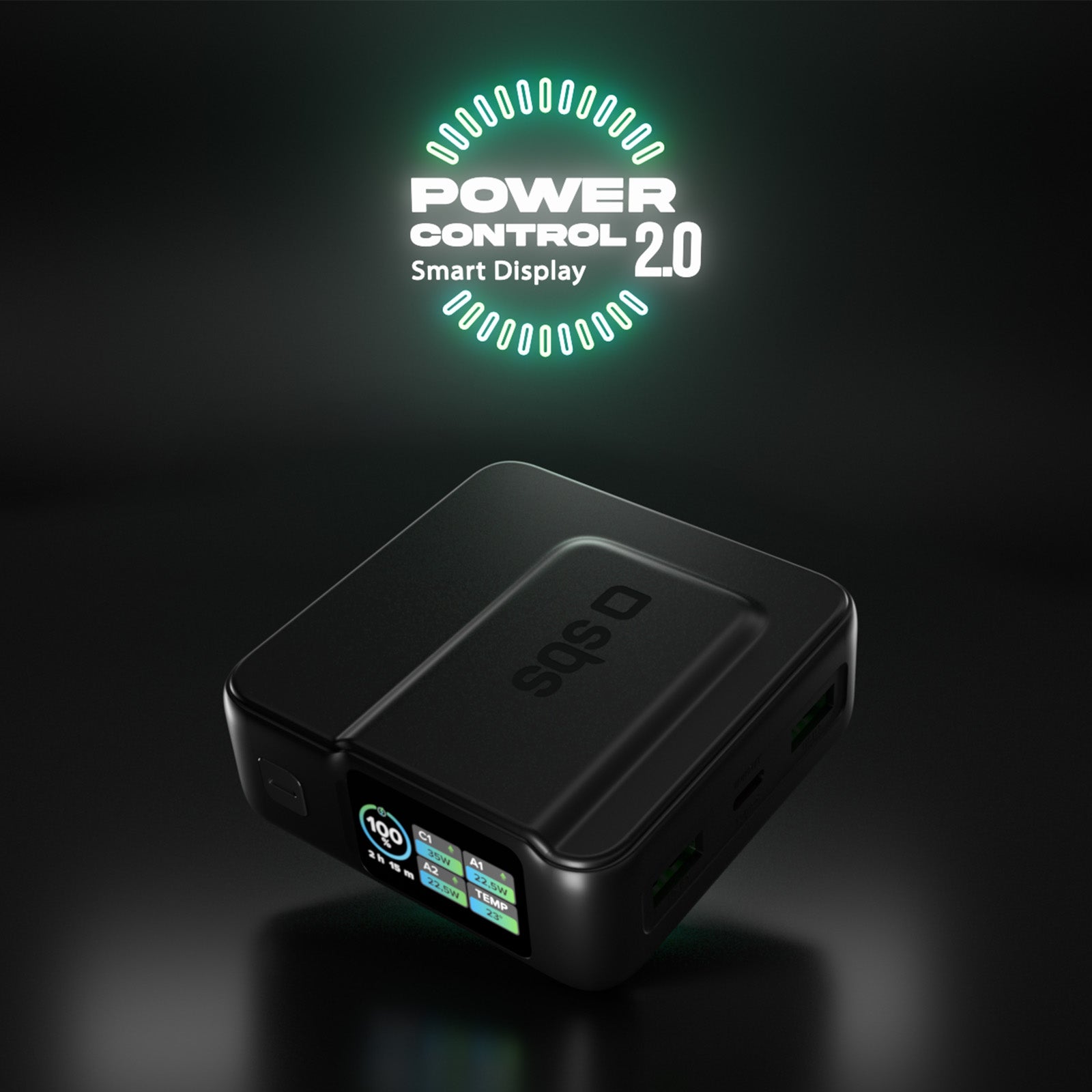 Power bank Power Control 2.0 da 10.000 mAh con display TFT intelligente e ricarica PD da 35 W