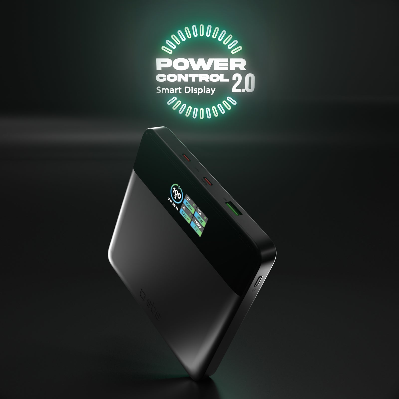 Power bank da 20.000 mAh con display TFT e ricarica per laptop da 100 W
