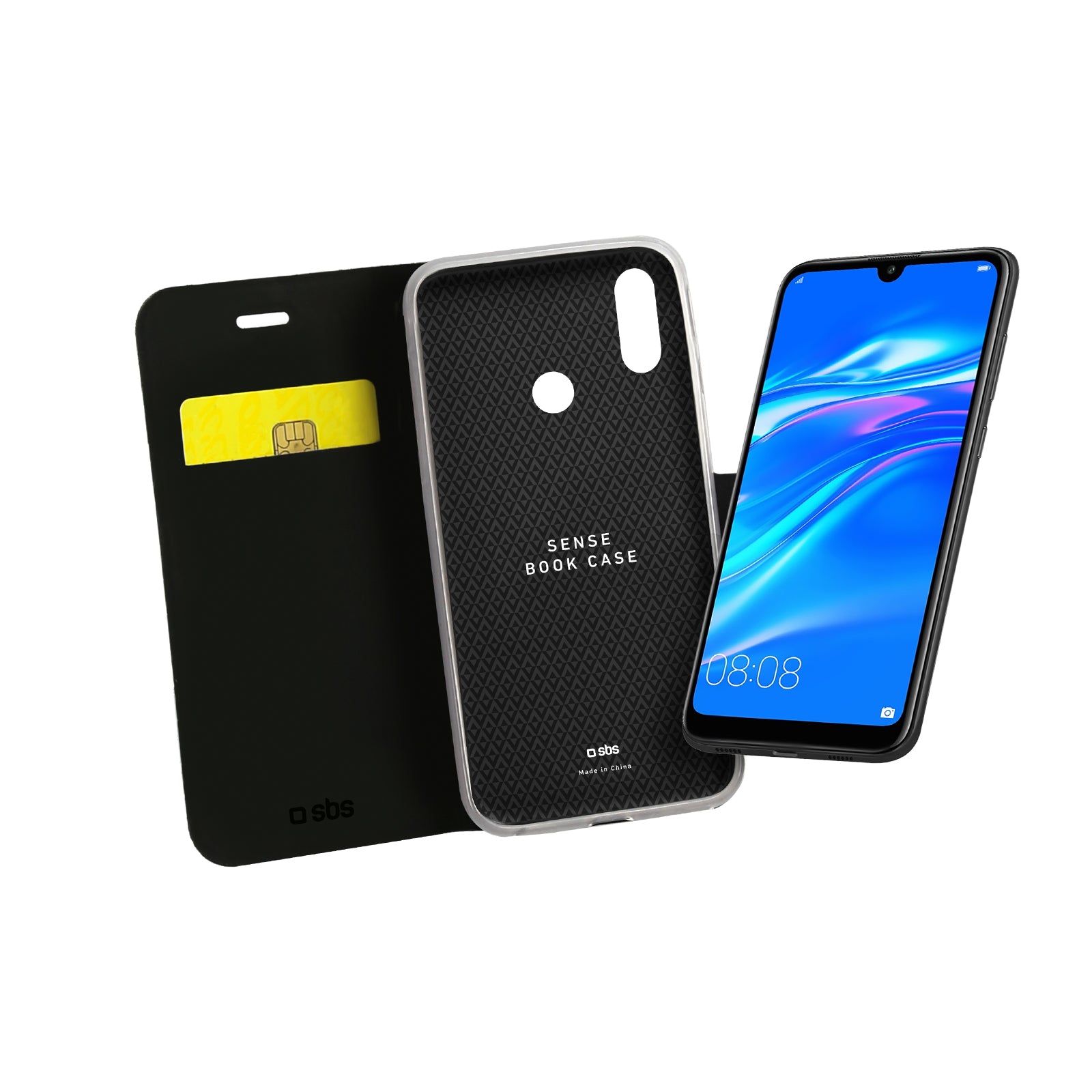Custodia Book Sense per Huawei Y7/Y7 Prime/Y7 Pro 2019