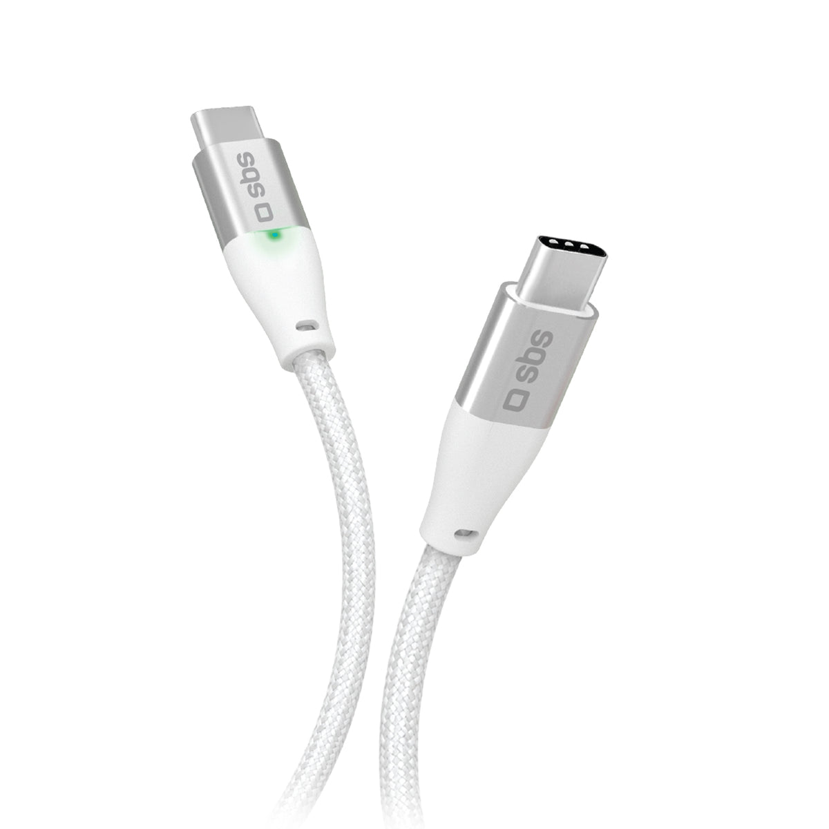 Cavo USB-C Power Zero 240W da 1 m in nylon intrecciato con indicatore LED smart e stop automatico