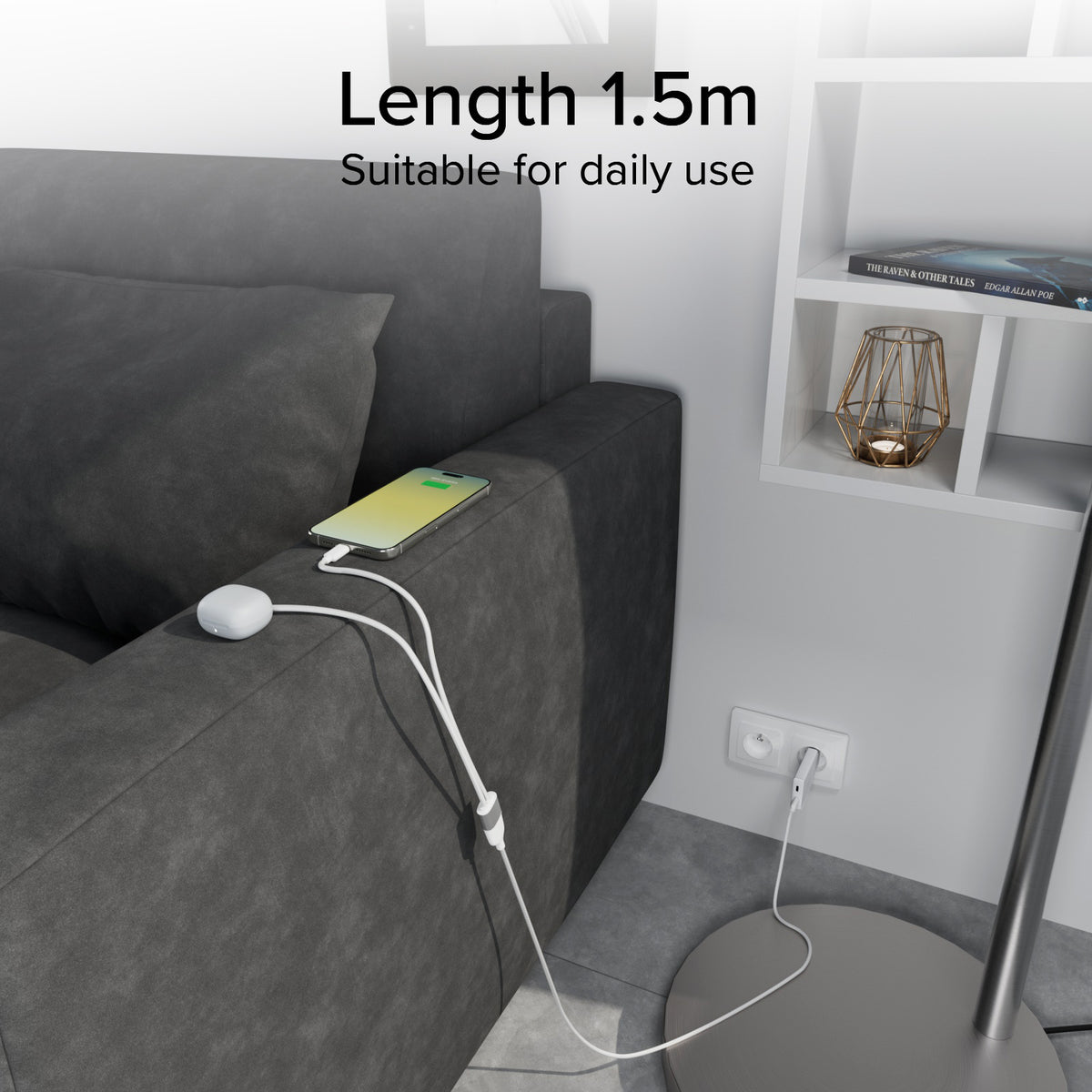 Sdoppiatore USB Type-C con doppia uscita USB-C 60W