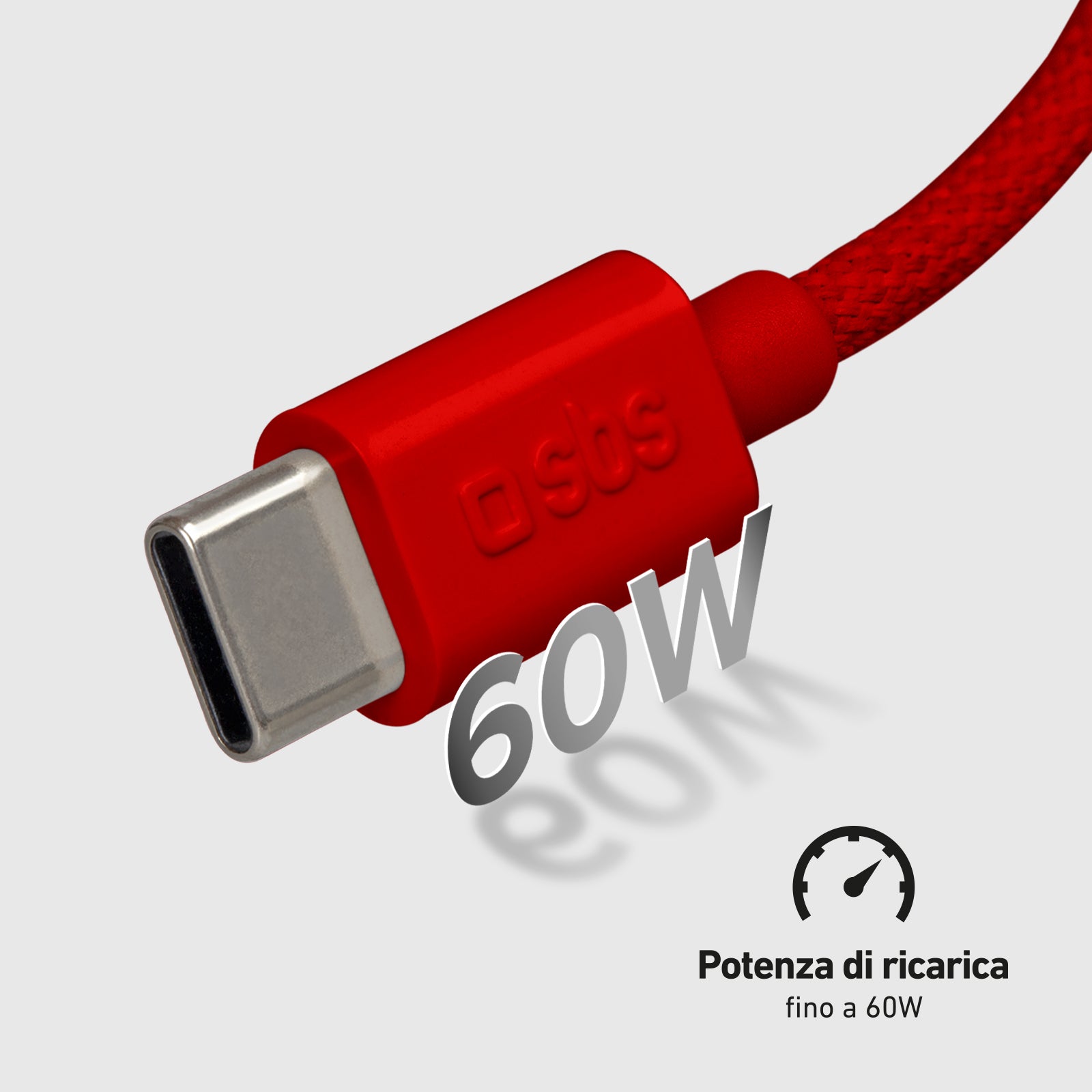 Câble textile USB-C - USB-C avec serre-câble, 1,5 mètre