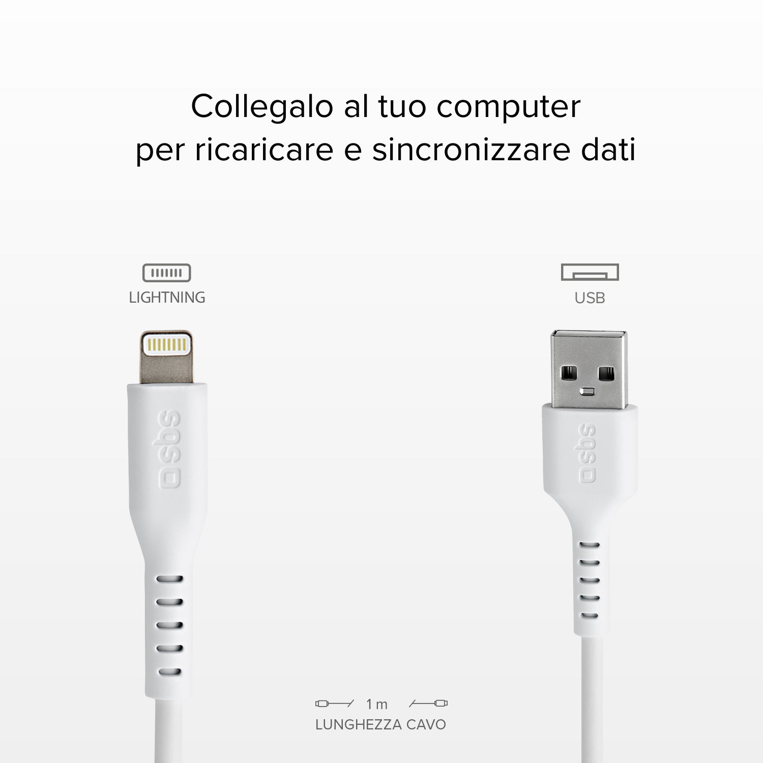Cable de datos y carga USB - Lightning