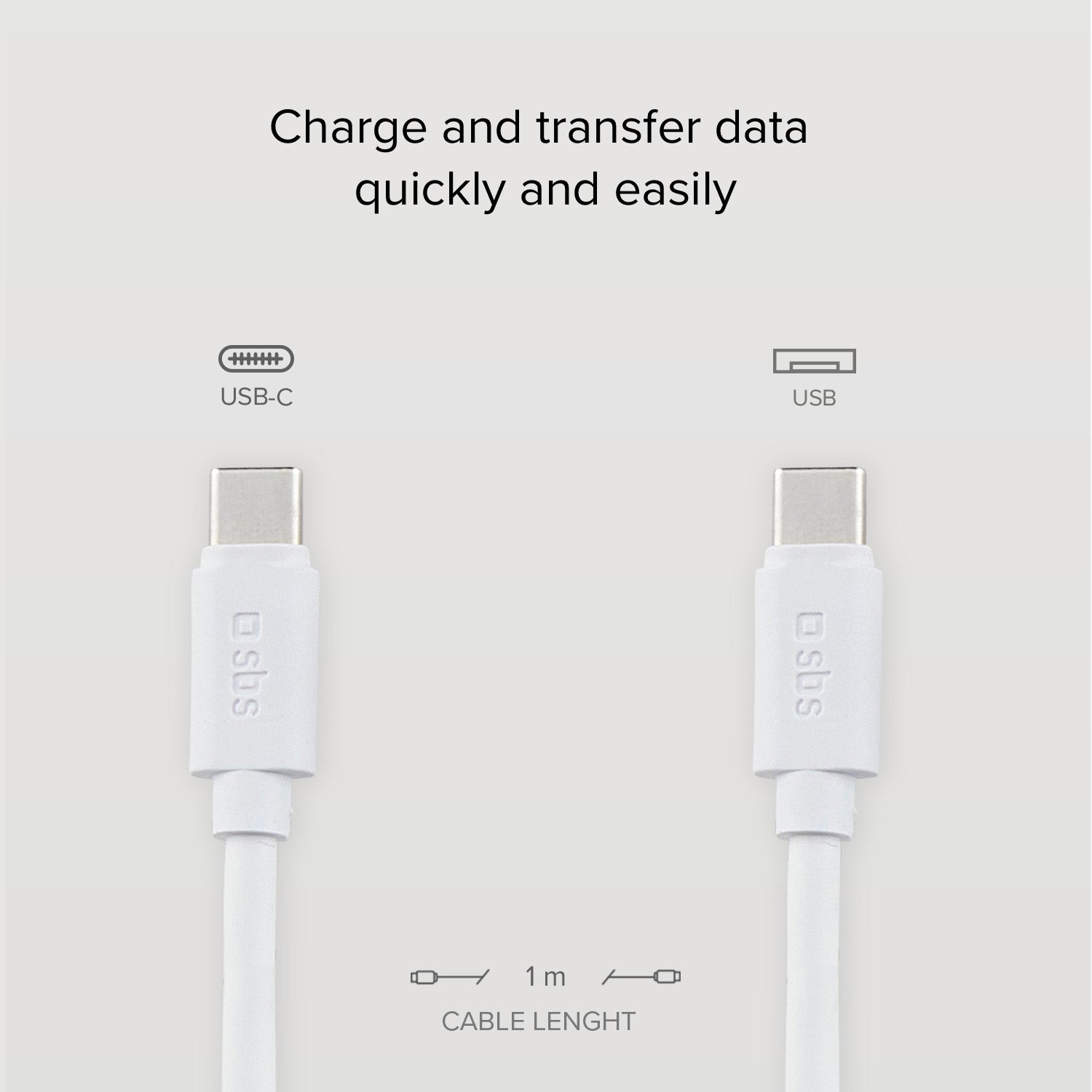 Cavo dati in silicone 1.5m - Connettori USB-C a USB-C
