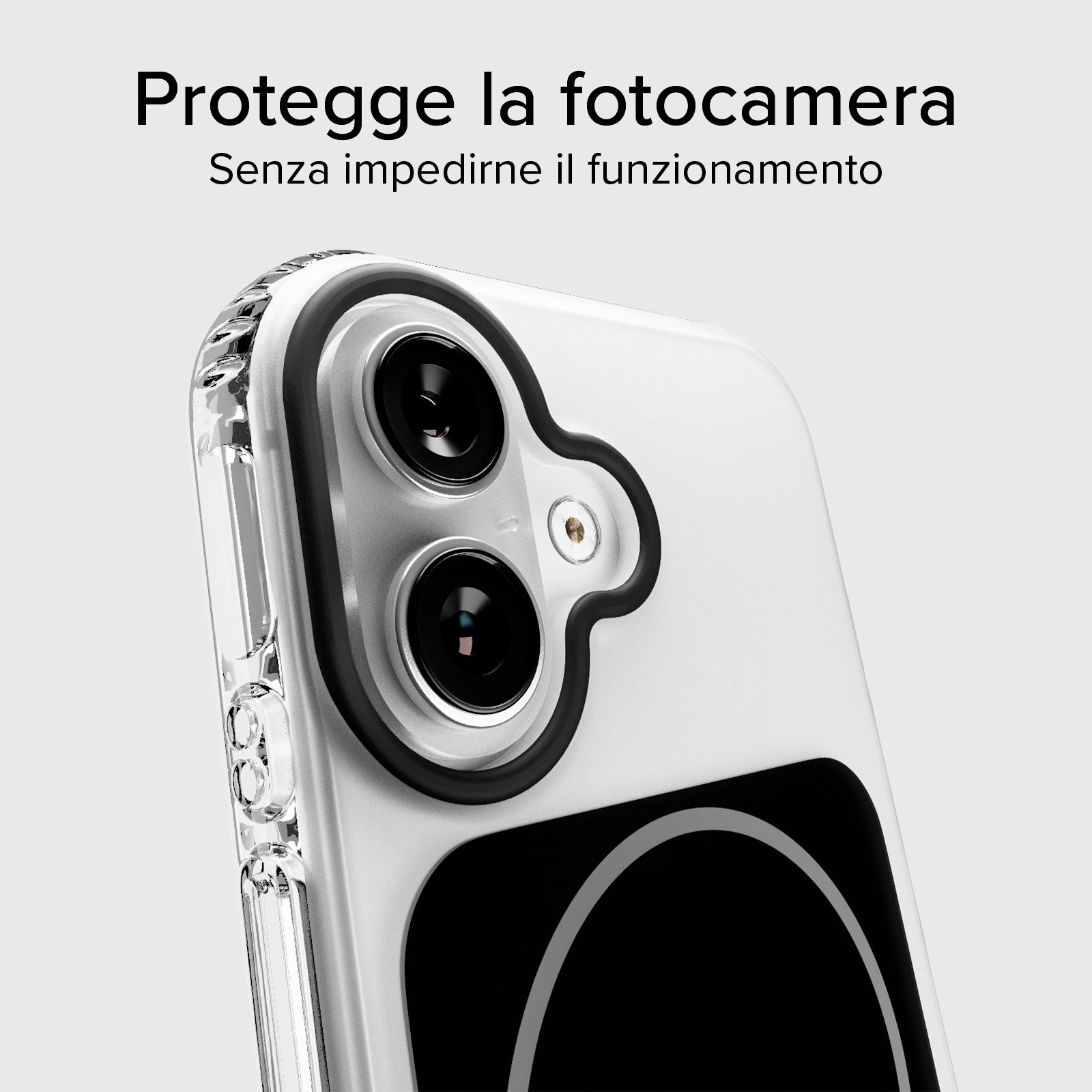 Cover magnetica compatibile con MagSafe con angoli antiurto per iPhone 17
