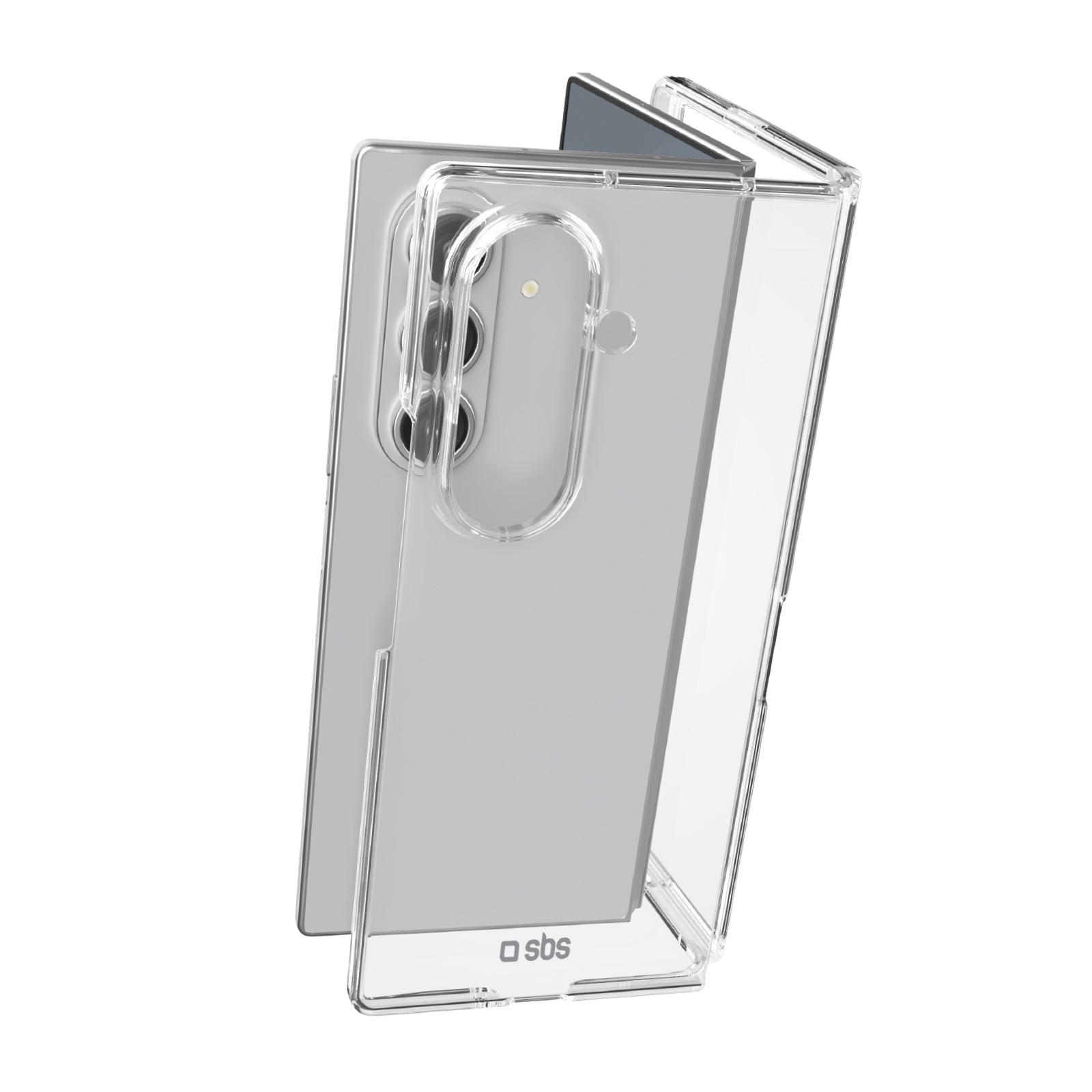 Hybrid Case pour Samsung Z Fold 7, coque portefeuille transparente