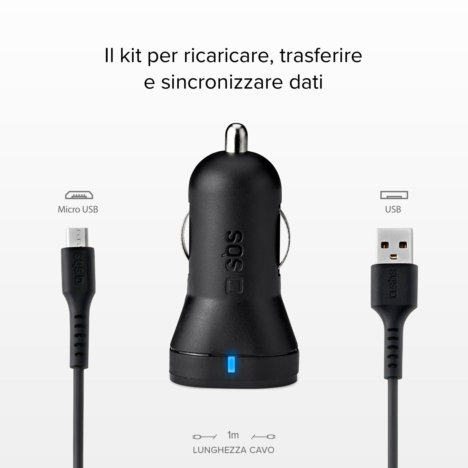 Auto-Ladeset mit Micro-USB