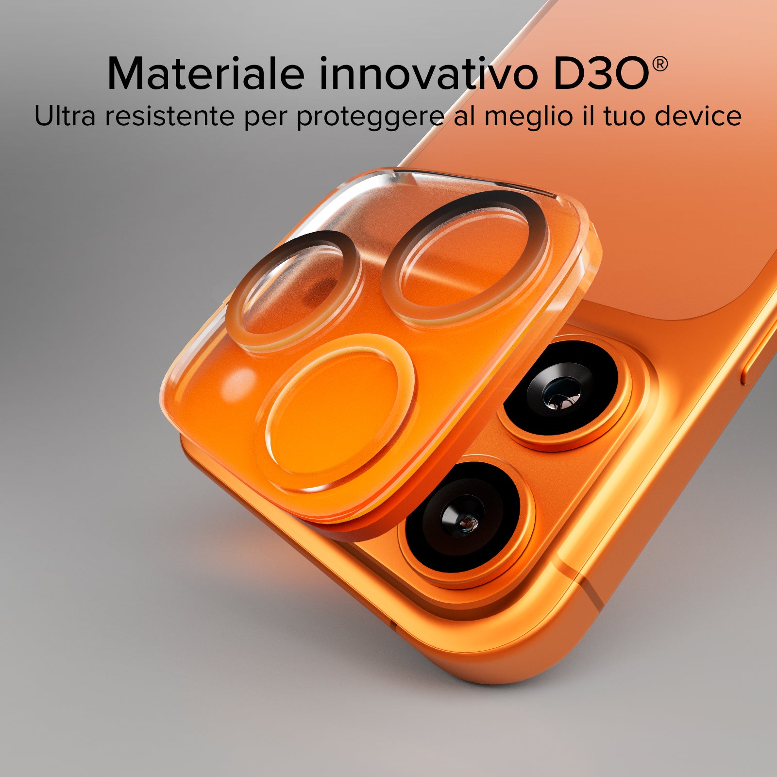 Vetro per fotocamera dell'iPhone 17 Pro Max, con materiale D3O