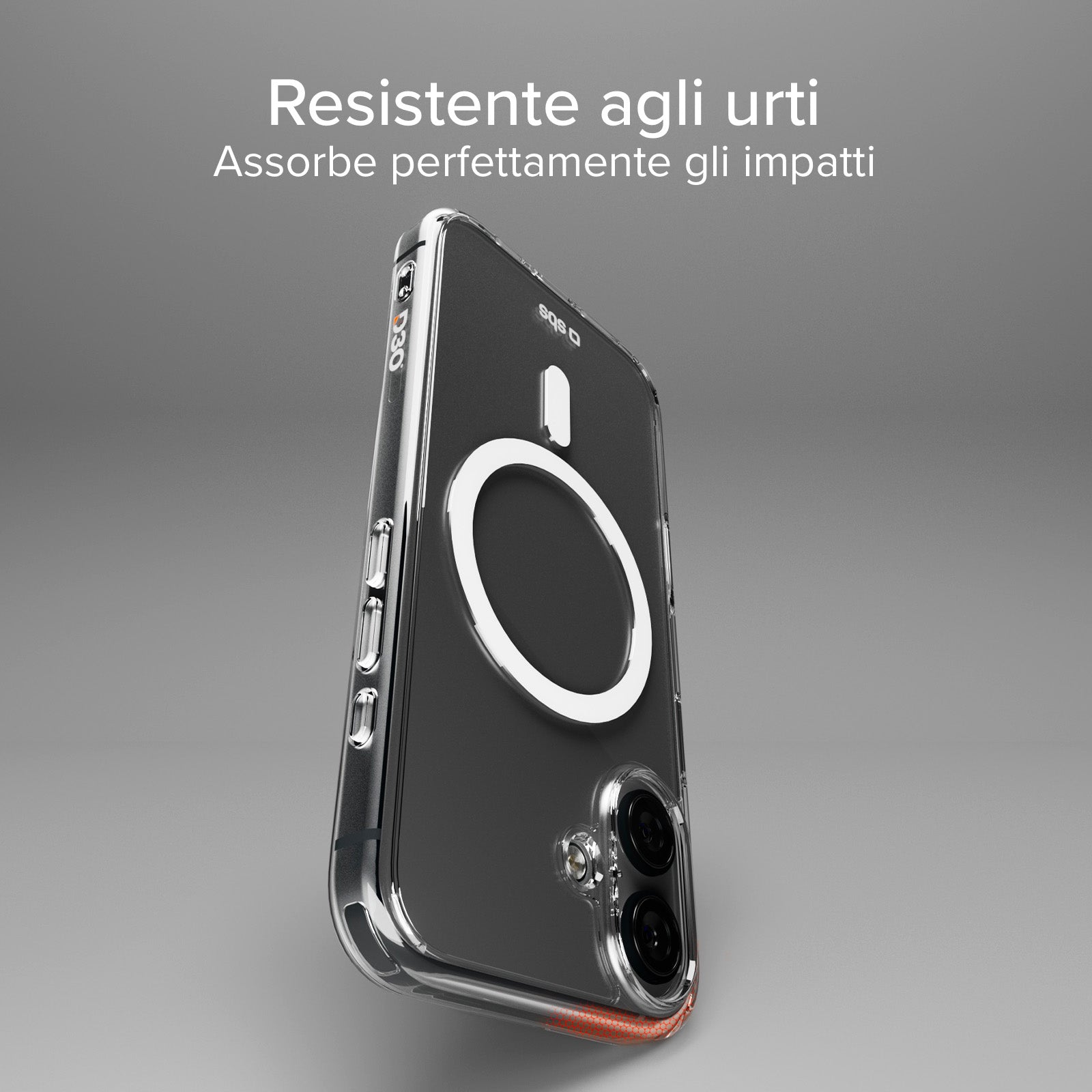 Cover ultraresistente per iPhone 16 Plus con tecnologia D3O