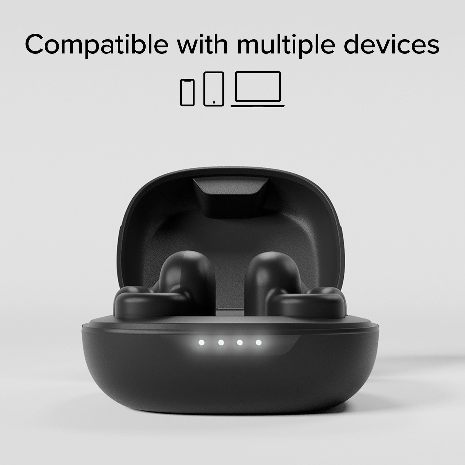 OWS- Ohrhörer mit Clip-on-Design und Touch-Bedienung