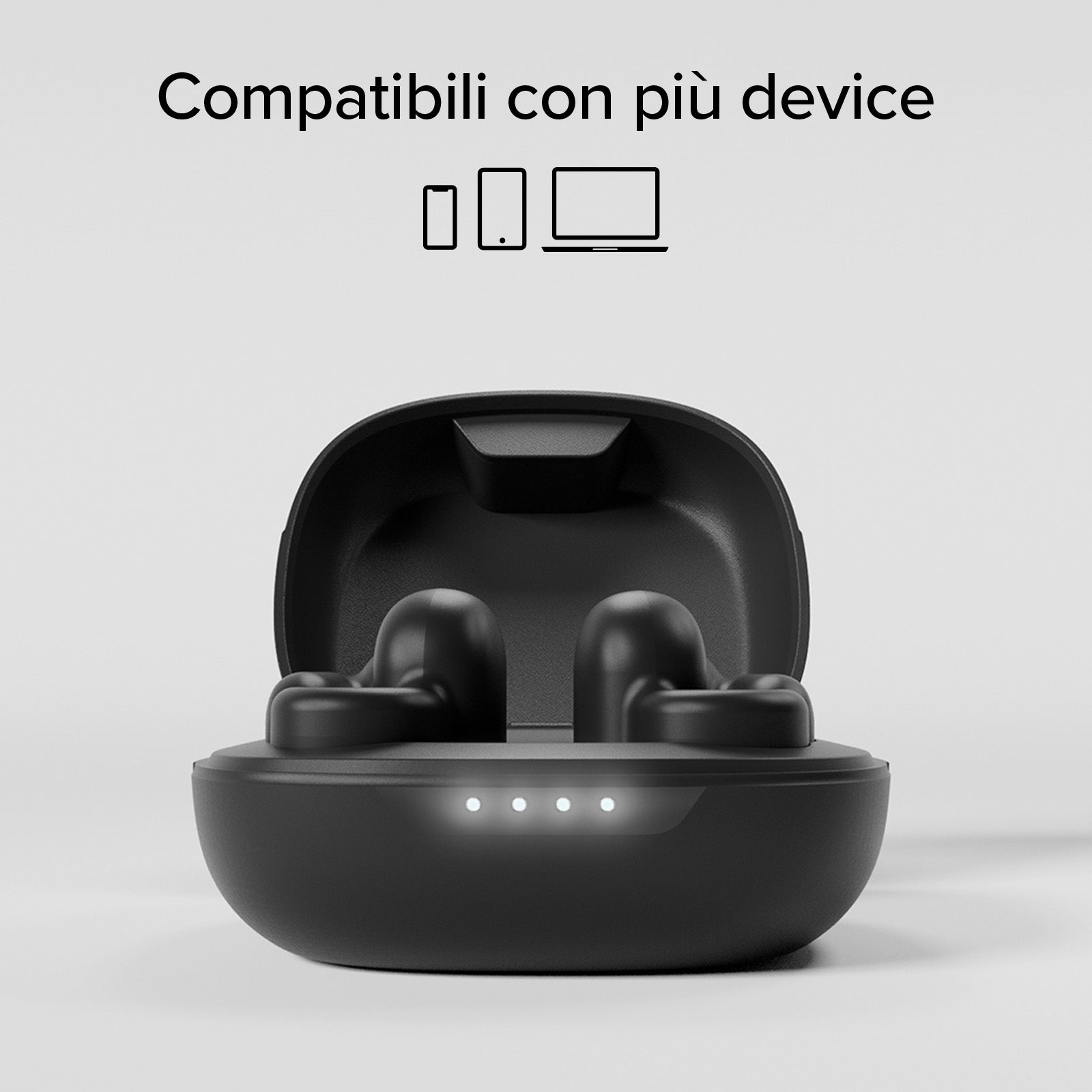 OWS- Ohrhörer mit Clip-on-Design und Touch-Bedienung