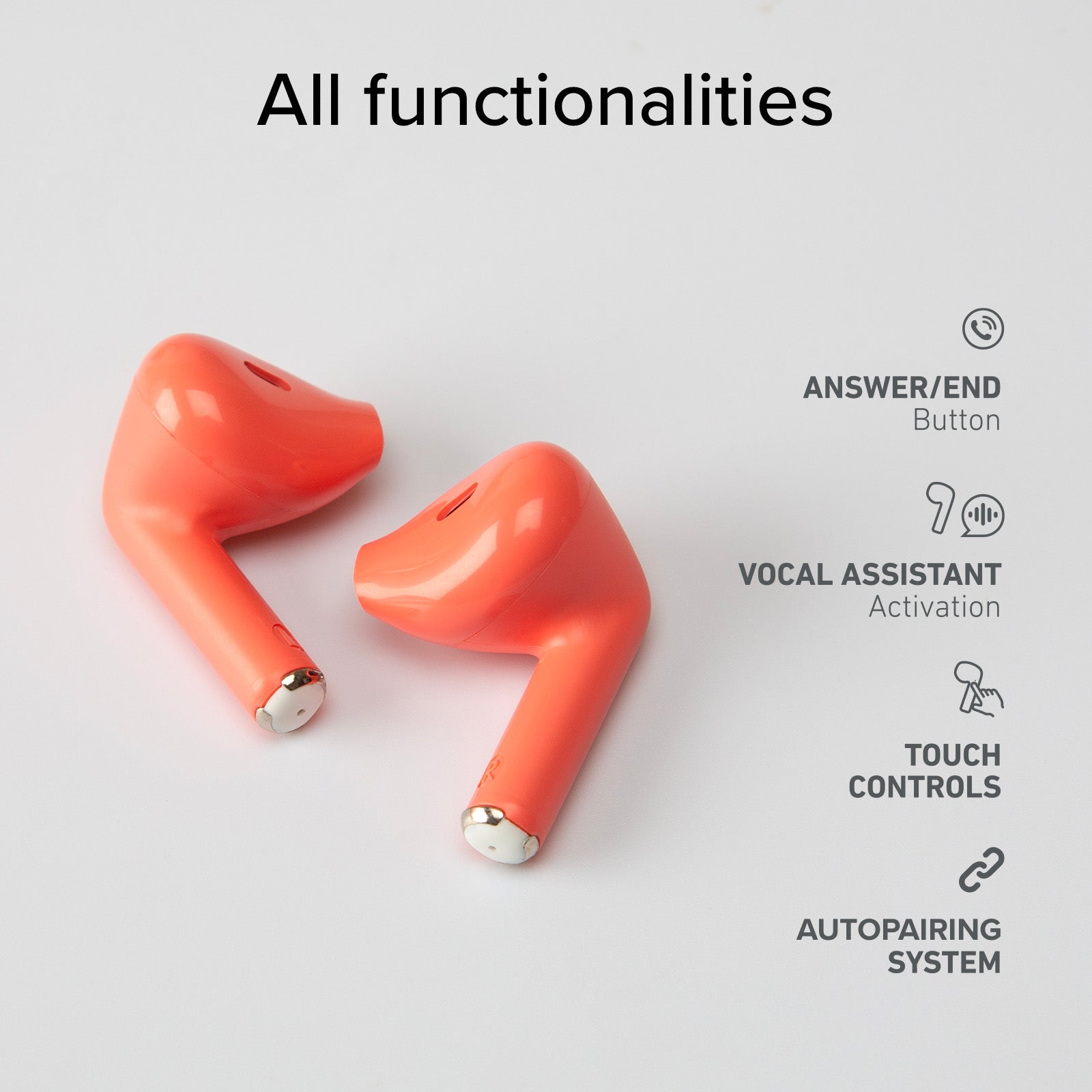 Semi-in-Ear-Ohrhörer TWS