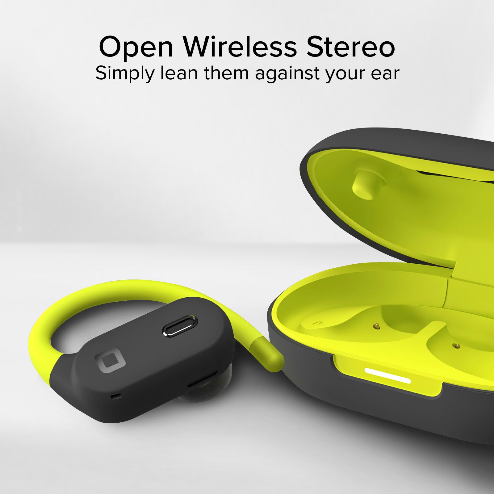 Sports ear-hook earphones with Active Noise Cancelling (ANC) technology