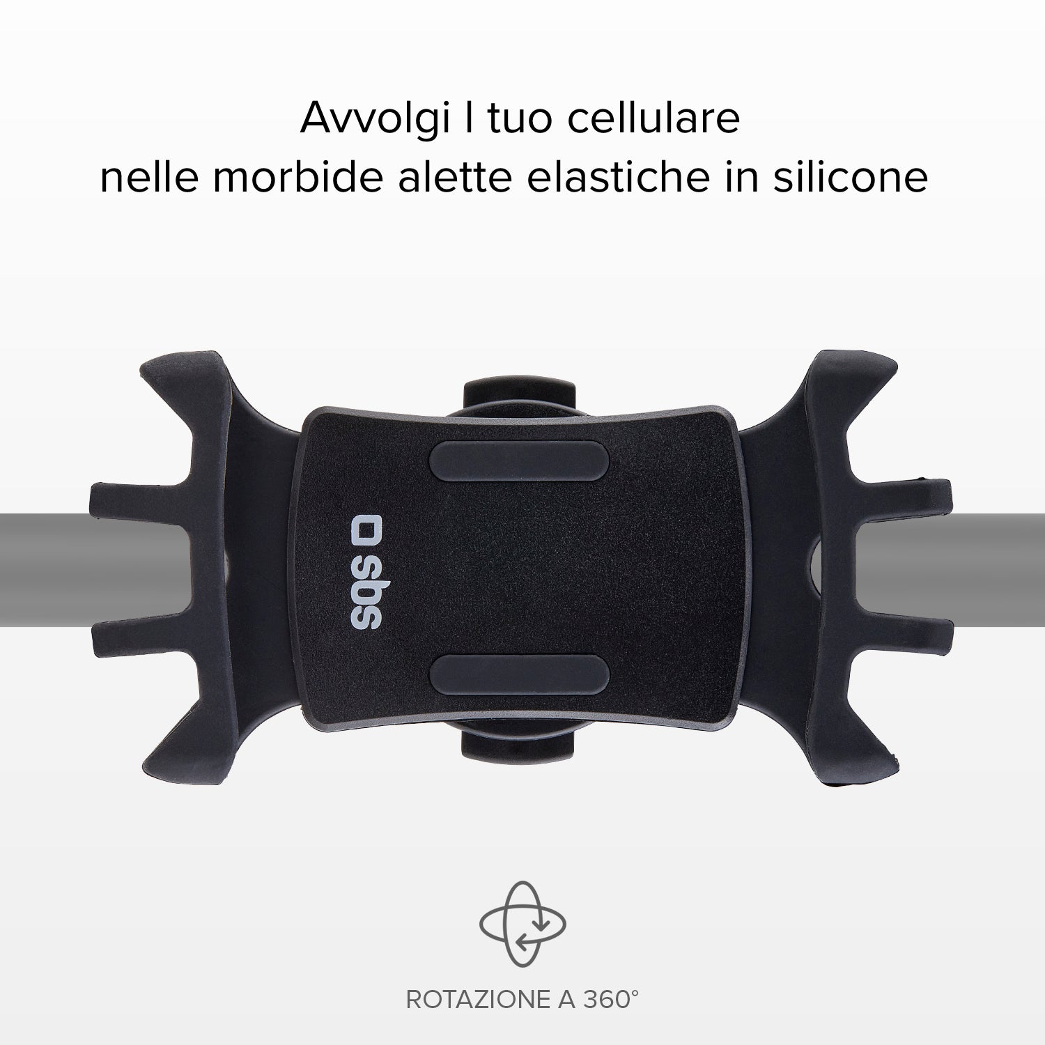 Soporte de móvil para bici y monopatín 360º