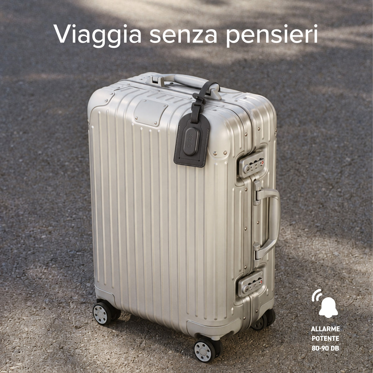 Track My Bag Kofferanhänger mit Tracker, kompatibel mit Apple Find My und Google Find Hub