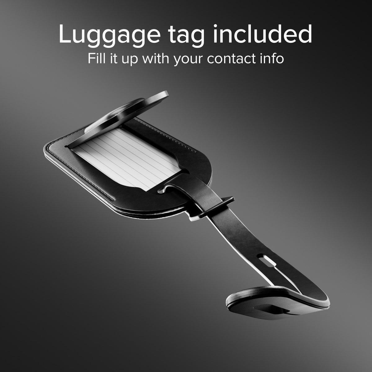 Track My Bag Kofferanhänger mit Tracker, kompatibel mit Apple Find My und Google Find Hub