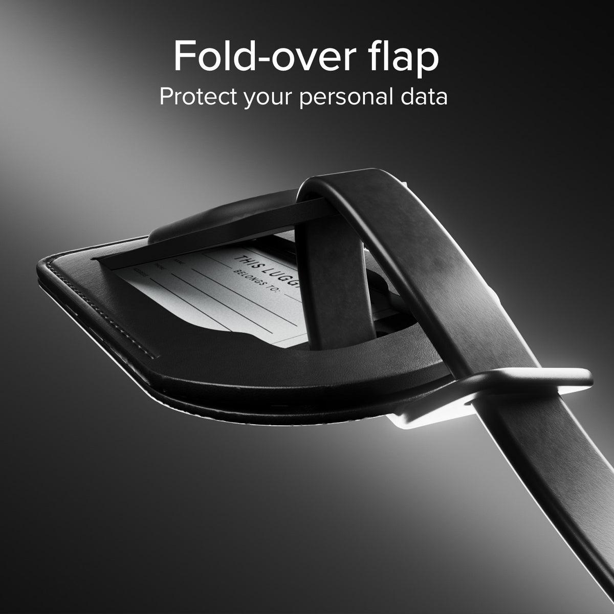 Track My Bag Kofferanhänger mit Tracker, kompatibel mit Apple Find My und Google Find Hub