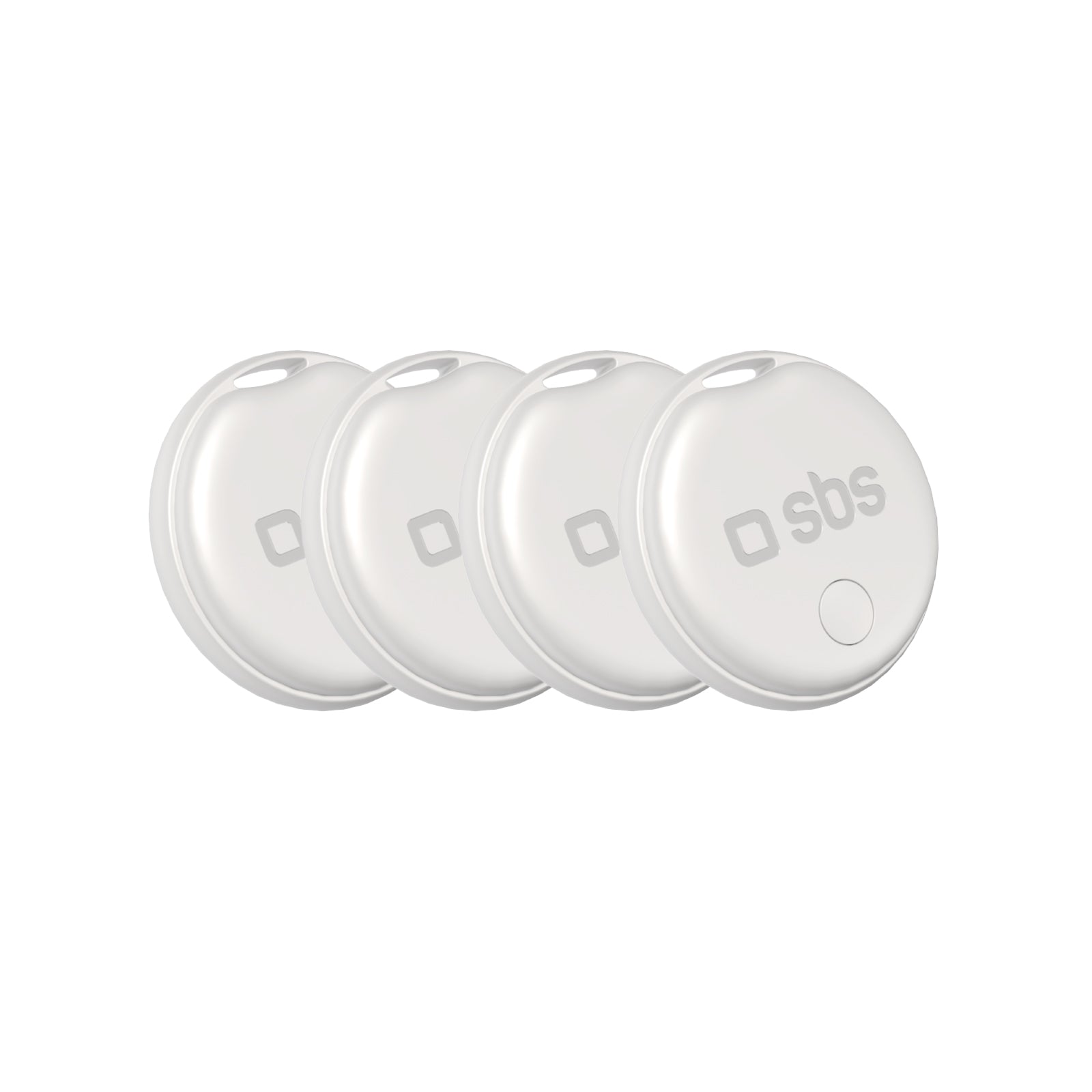 Water resistant object locator compatible with Apple Find My 4 pcs