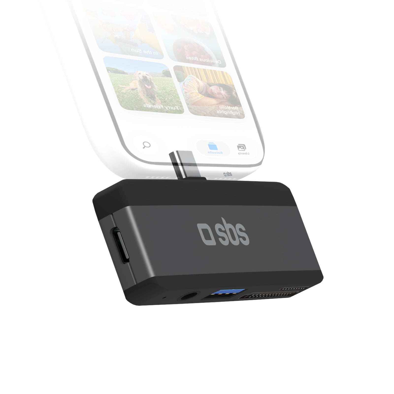 Hub USB-C 5 in 1 con Power Delivery 100W, lettore SD/MicroSD e jack audio 3,5 mm