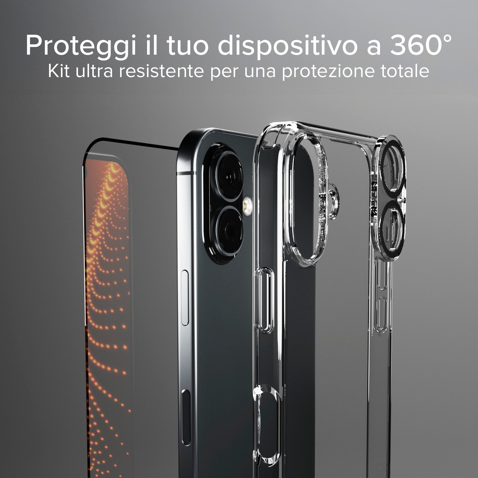 Kit Protezione totale D3O per iPhone 16